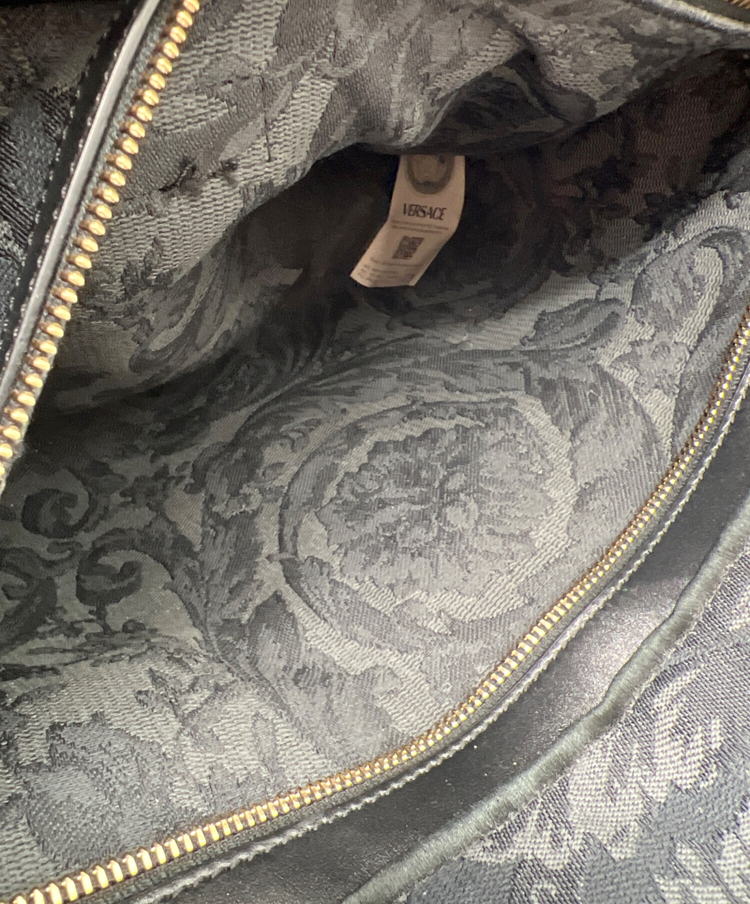 中古・古着通販】VERSACE (ヴェルサーチェ) 2WAYバッグ ブラック 中古・古着通販】VERSACE (ヴェルサーチェ) 2WAYバッグ ブラック
