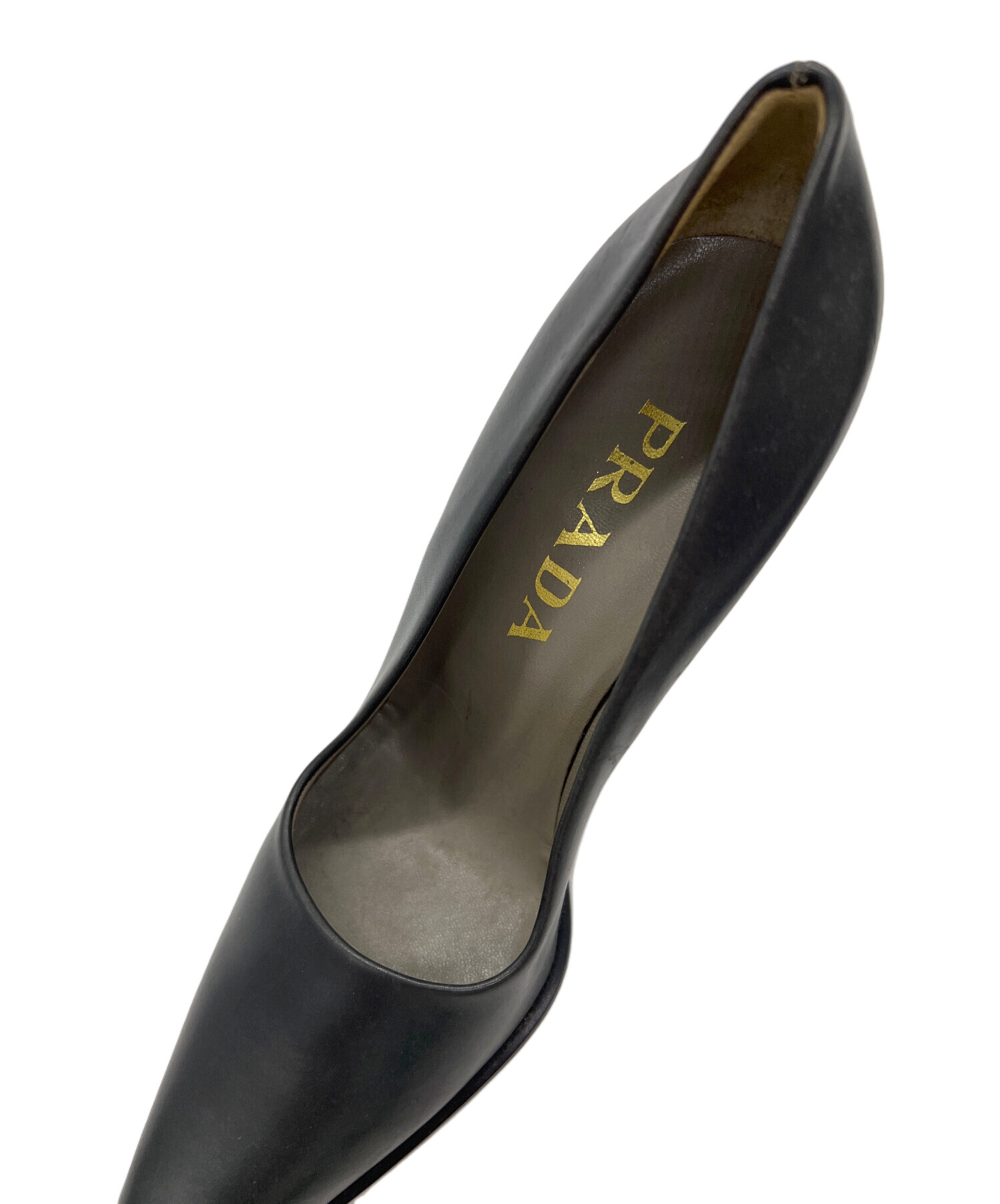 PRADA プラダ　黒パンプス　ヒール5cm 37.5 中古・古着通販】PRADA (プラダ) ヒールパンプス ブラック サイズ:23