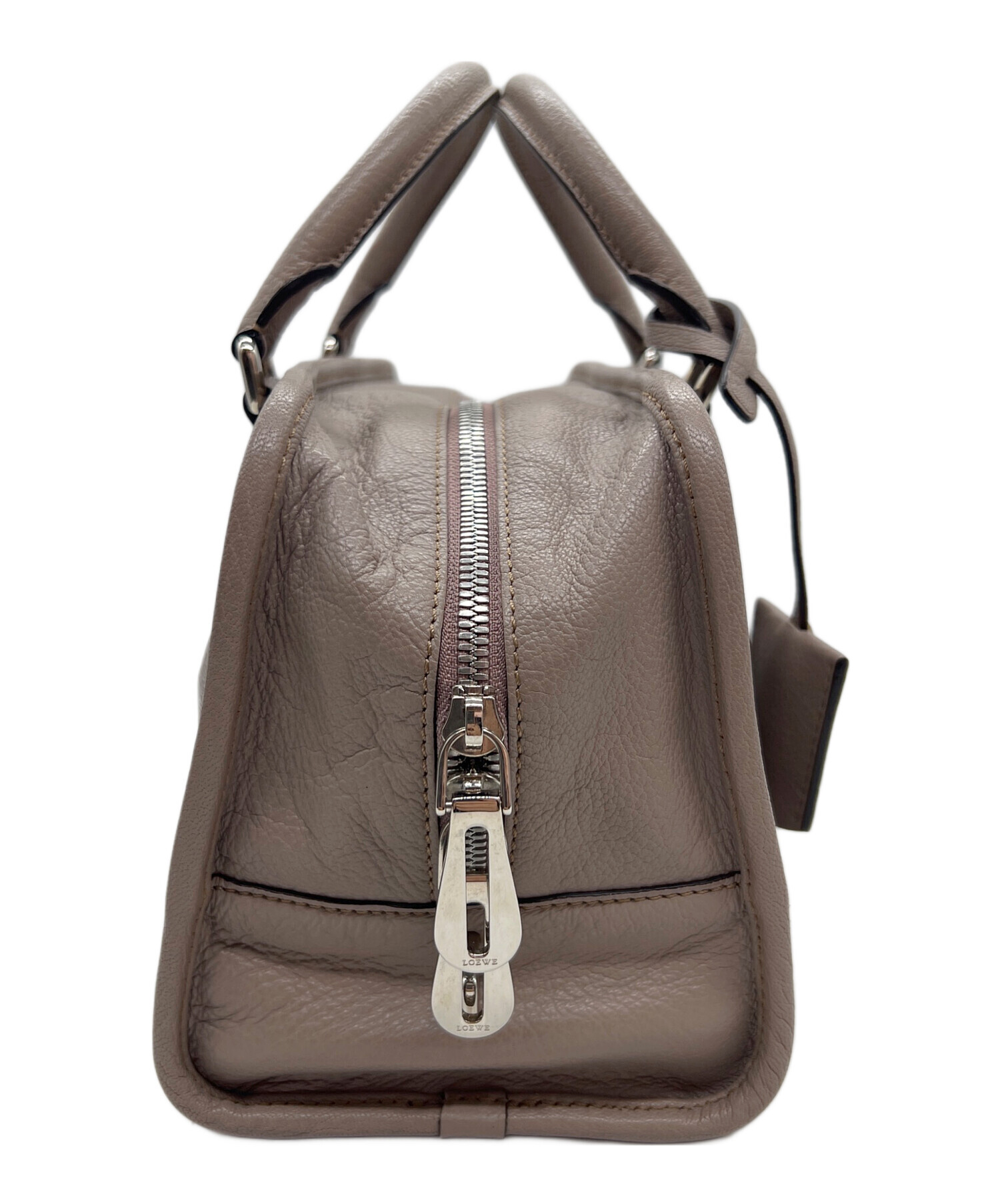 中古・古着通販】LOEWE (ロエベ) ハンドバッグ/アマソナ28 グレージュ 