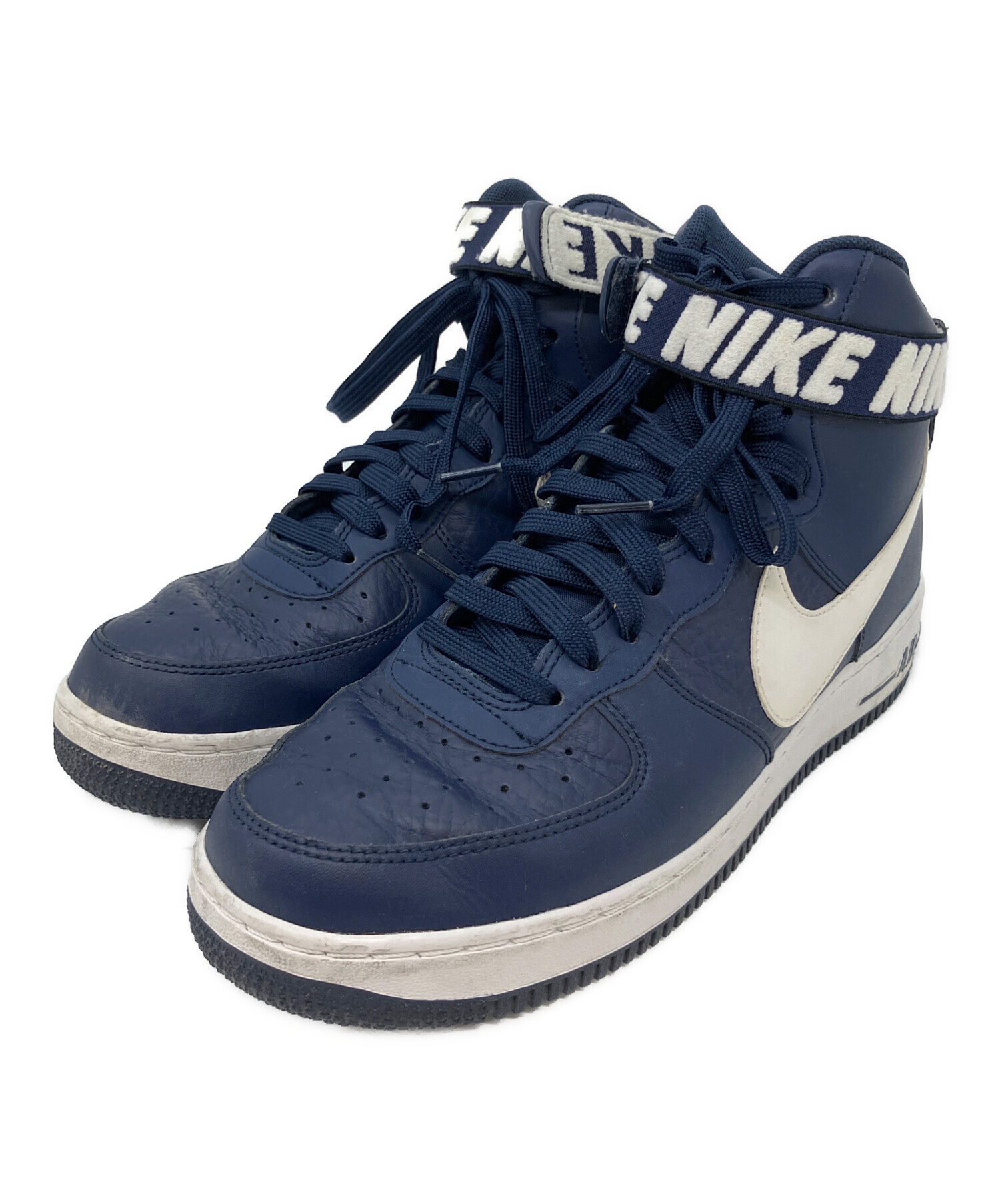 中古・古着通販】NIKE (ナイキ) AIR FORCE 1 HIGH 07 ネイビー サイズ 