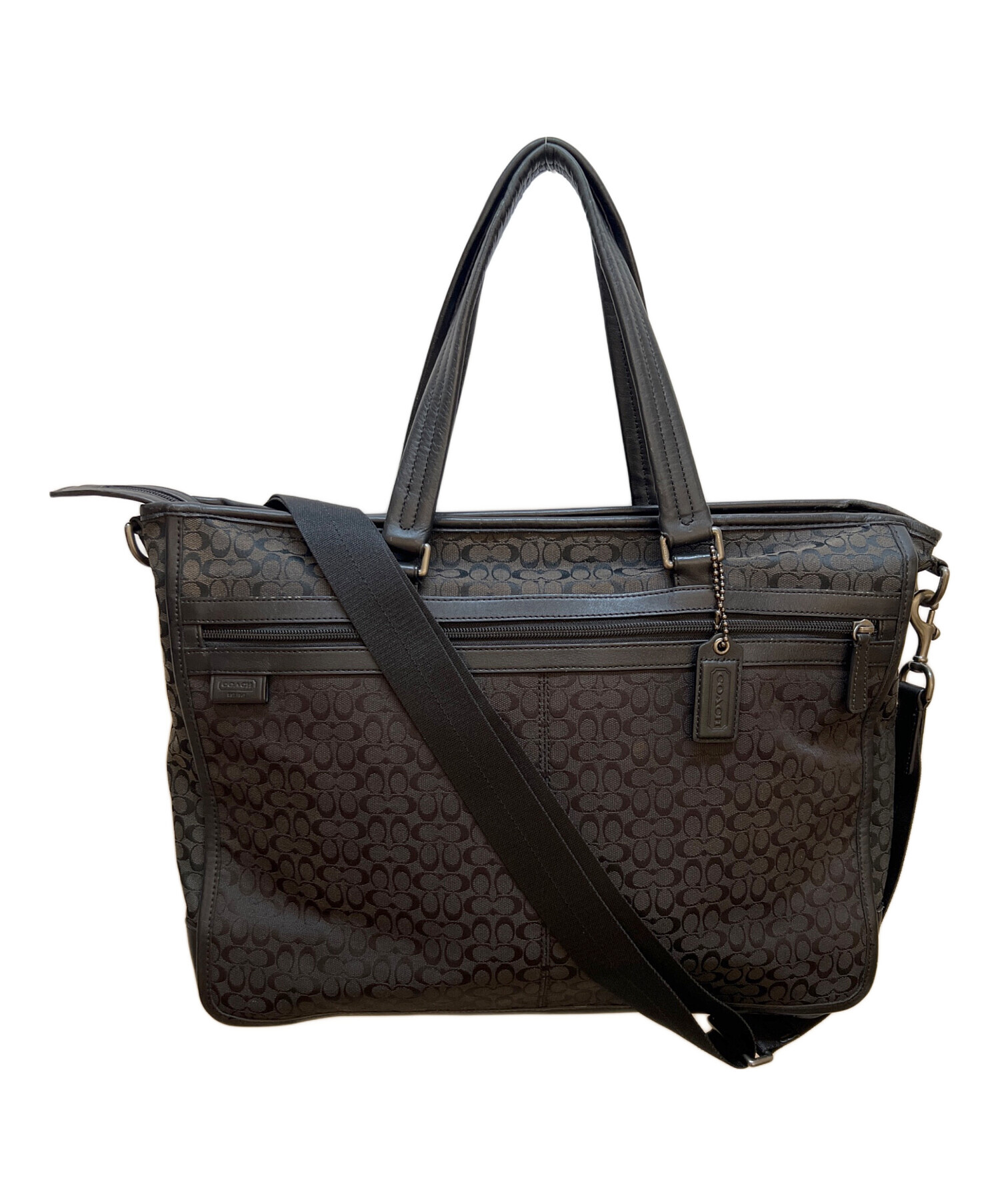 COACH コーチ ビジネスバッグ 中古・古着通販】COACH (コーチ) ビジネスバッグ ブラック｜ブランド