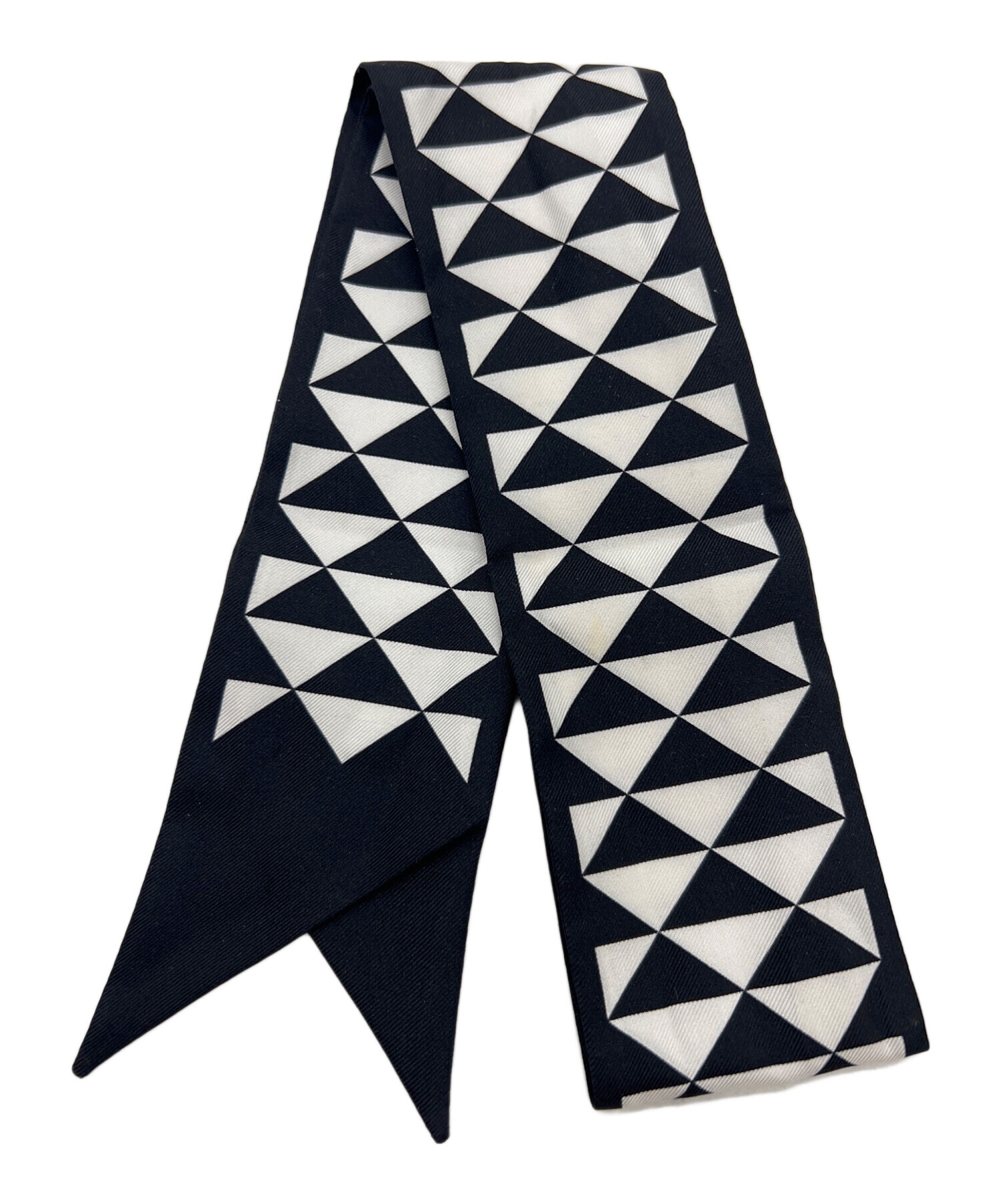 PRADA スカーフ 中古・古着通販】PRADA (プラダ) スカーフ ブラック×ホワイト