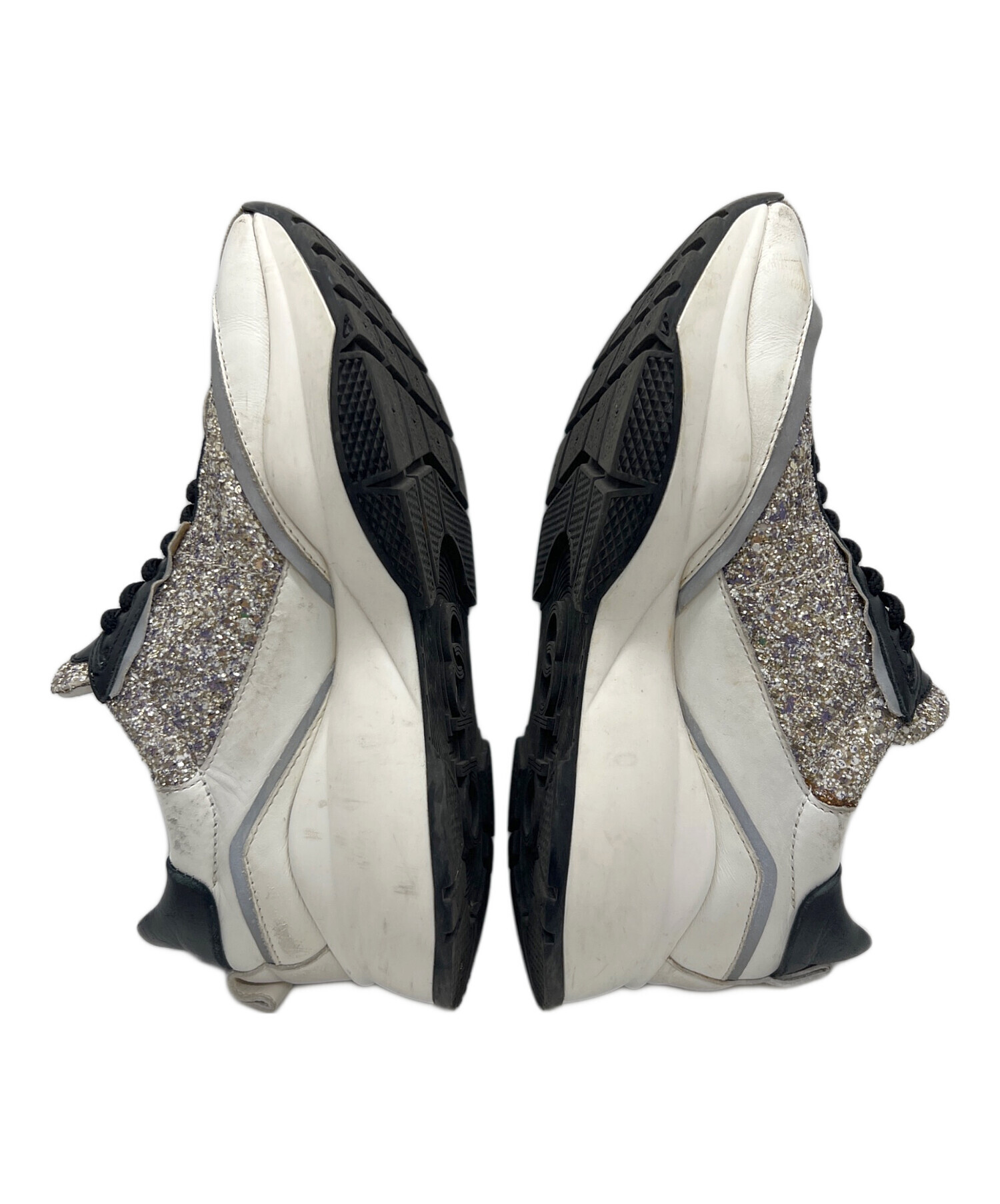 中古・古着通販】JIMMY CHOO (ジミーチュウ) 厚底スニーカー シルバー 