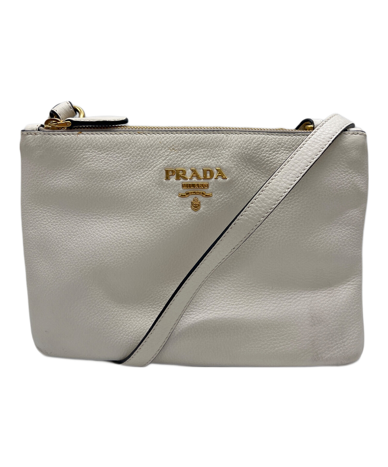 中古・古着通販】PRADA (プラダ) ショルダーバッグ アイボリー 