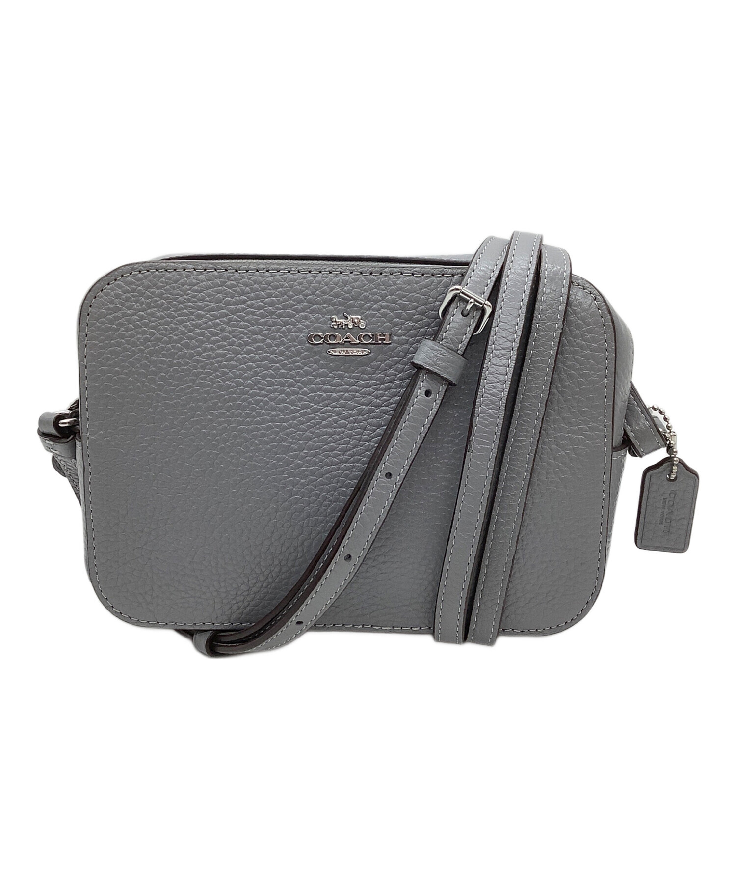中古・古着通販】COACH (コーチ) ショルダーバッグ ライトグレー