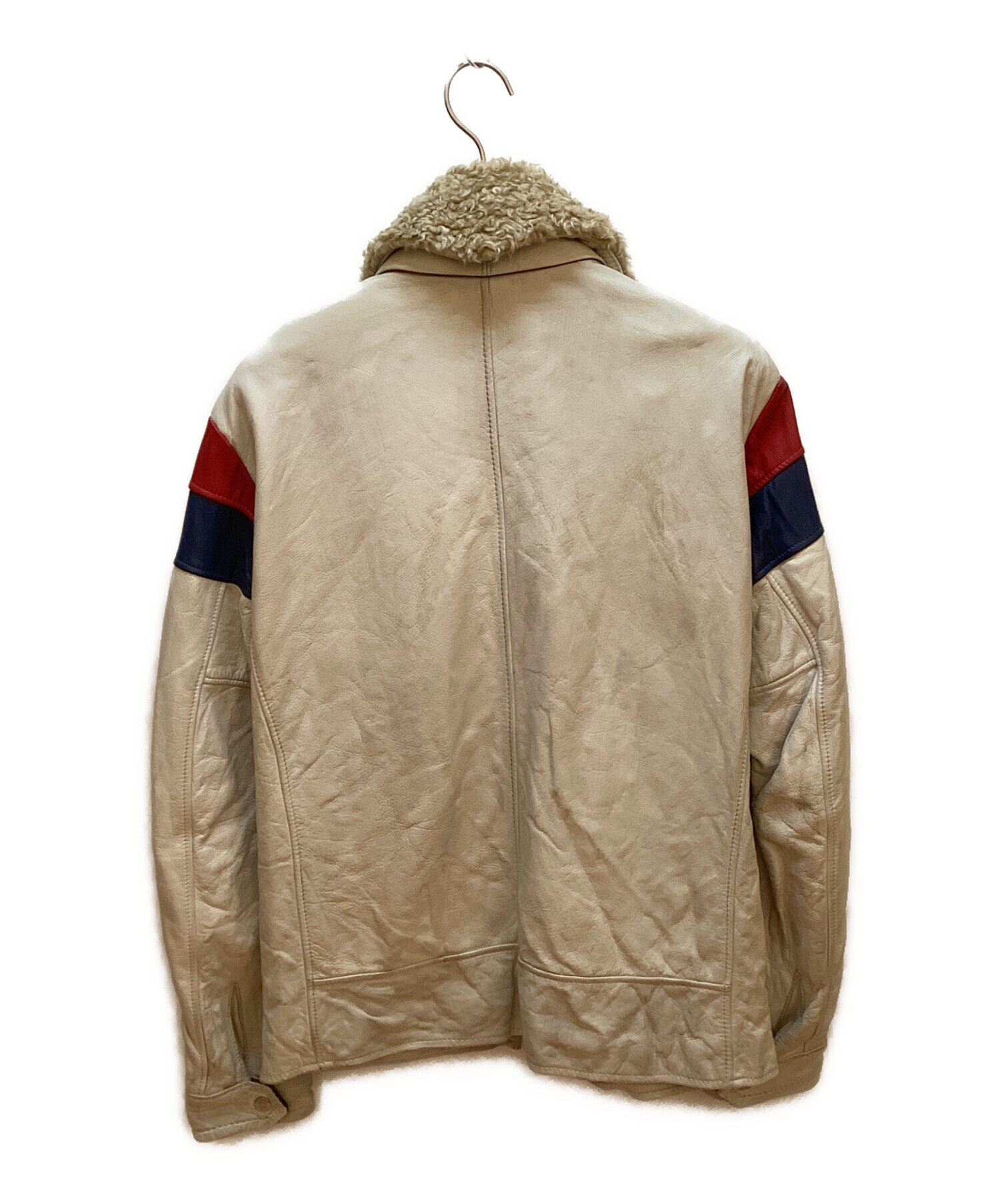 中古・古着通販】Schott (ショット) カウレザージャケット ベージュ