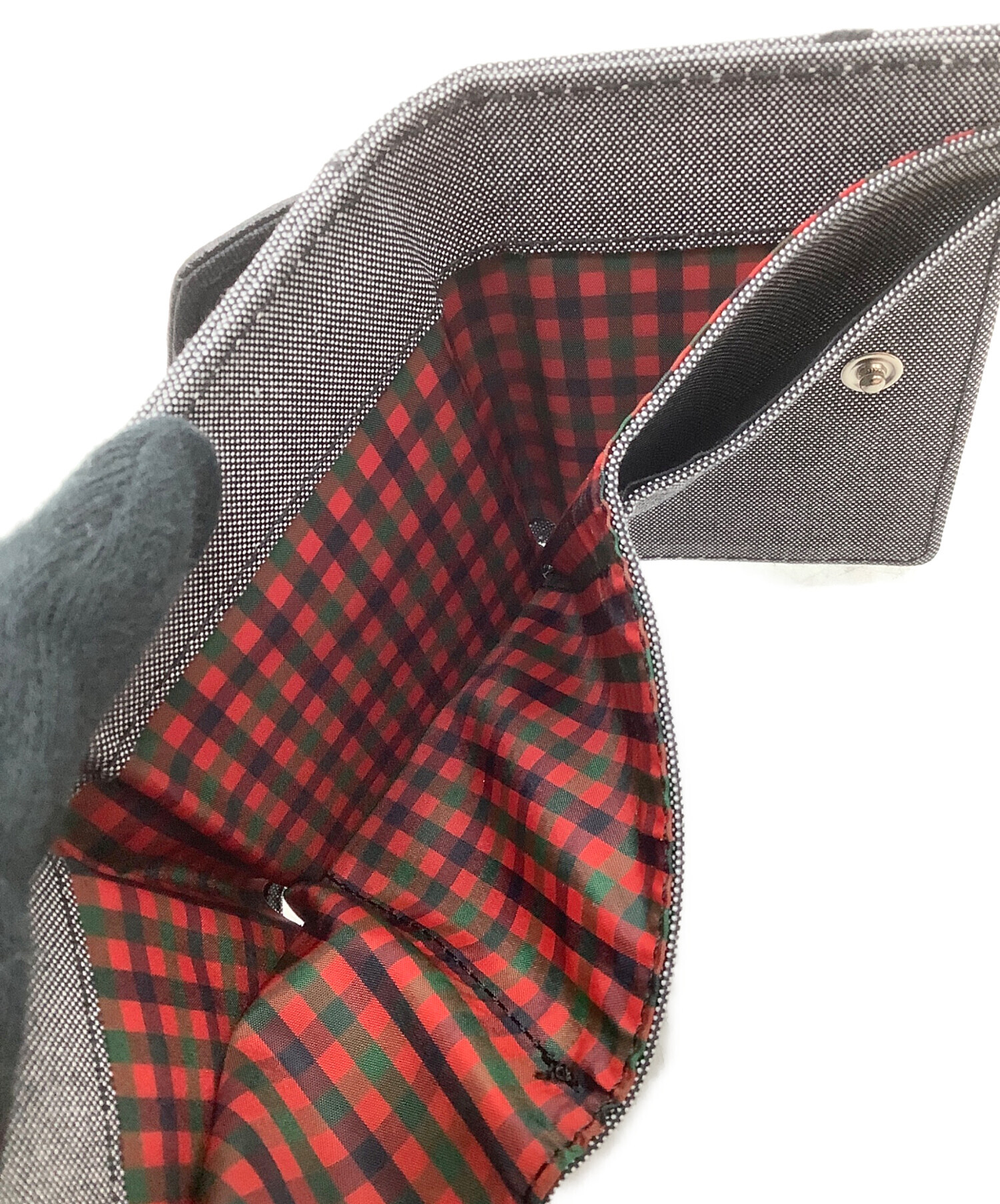 中古・古着通販】familiar (ファミリア) ミニ財布 グレー 未使用品