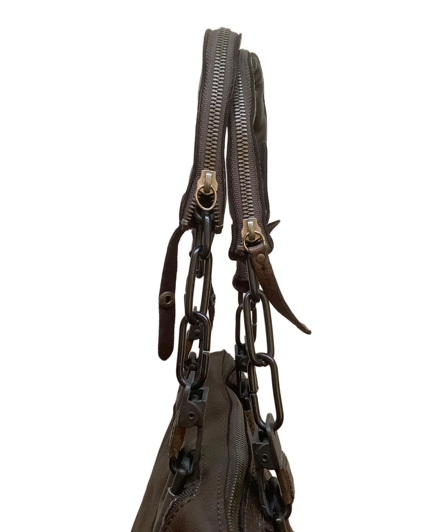 【値下OK】DIESEL トートバッグ 本革 レザーバッグ アンティーク 古着 中古・古着通販】DIESEL (ディーゼル) トートバッグ ブラウン