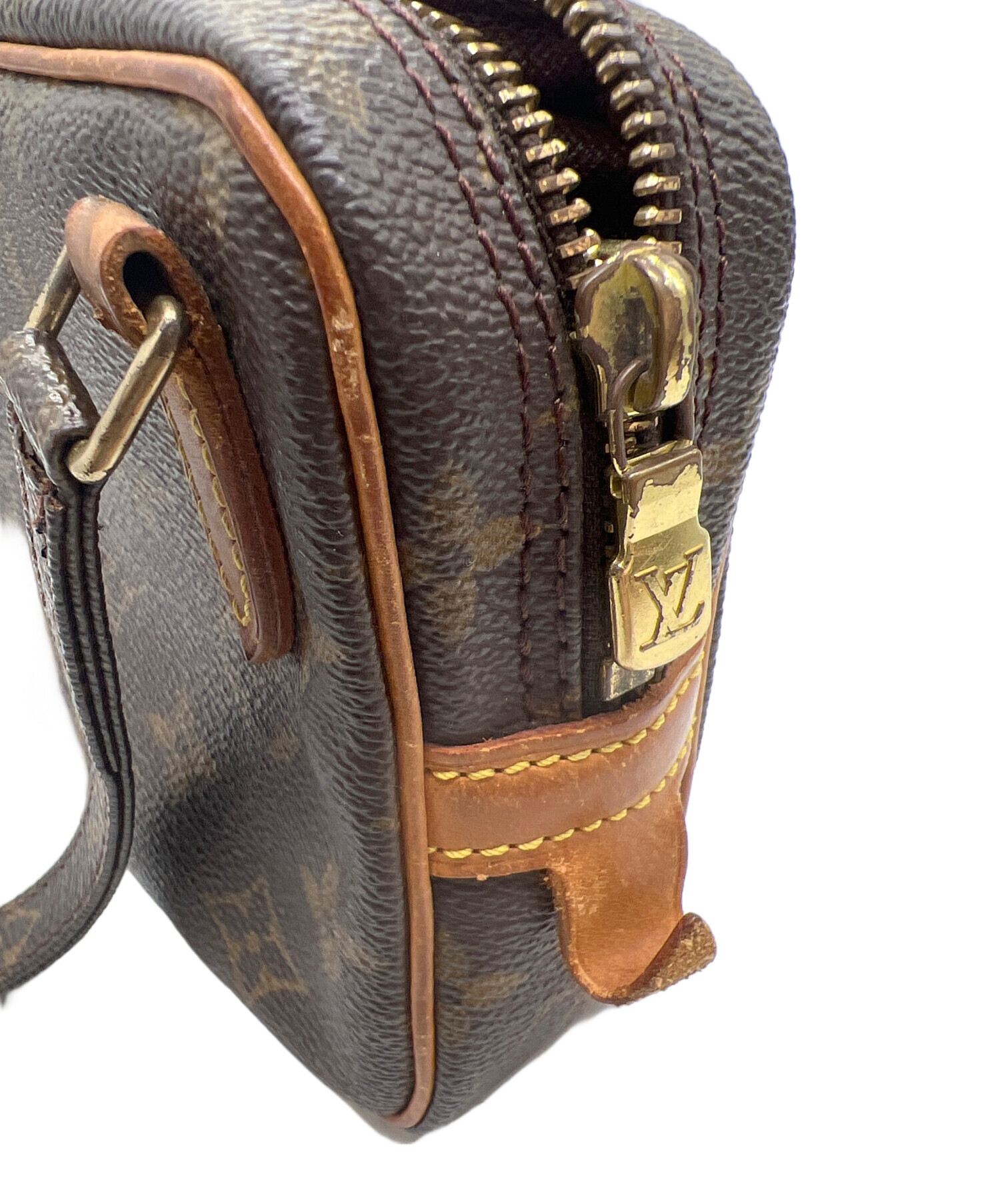 Louis Vuitton ブラウンポーチ ショルダー付き 中古・古着通販】LOUIS VUITTON (ルイ ヴィトン) ショルダー