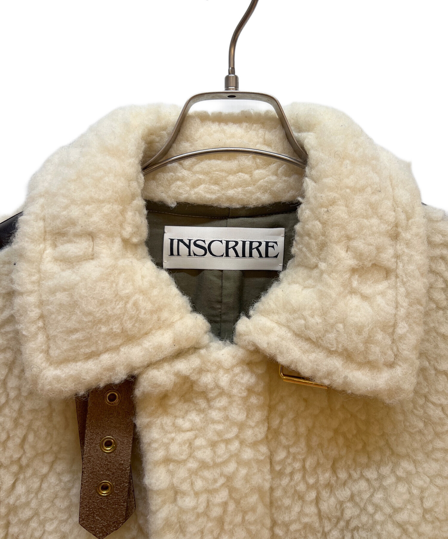 中古・古着通販】INSCRIRE (アンスクリア) ロングB-3コート ベージュ