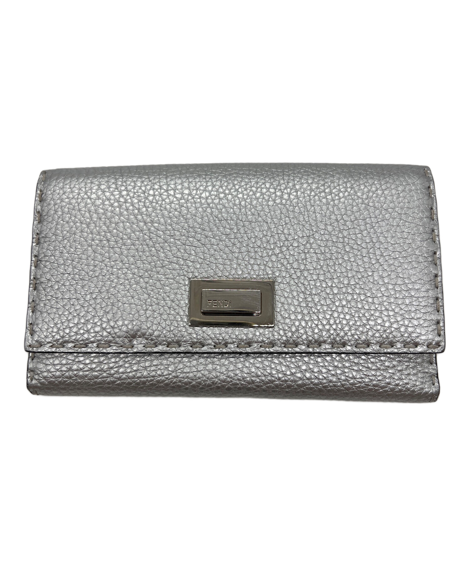 中古・古着通販】FENDI (フェンディ) 長財布 シルバー｜ブランド・古着