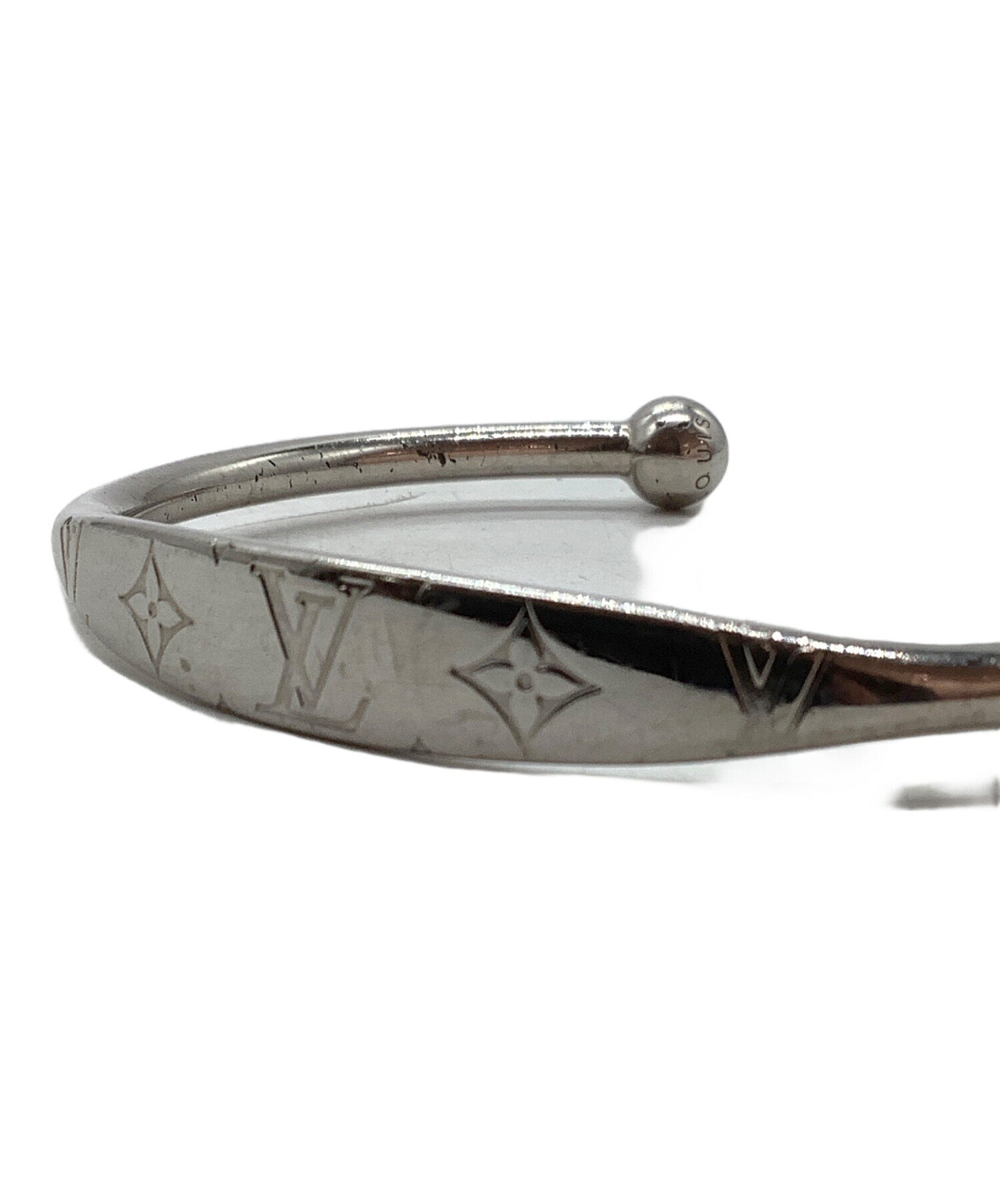 Louis Vuitton シルバーバングル 中古・古着通販】LOUIS VUITTON (ルイ ヴィトン) バングル シルバー