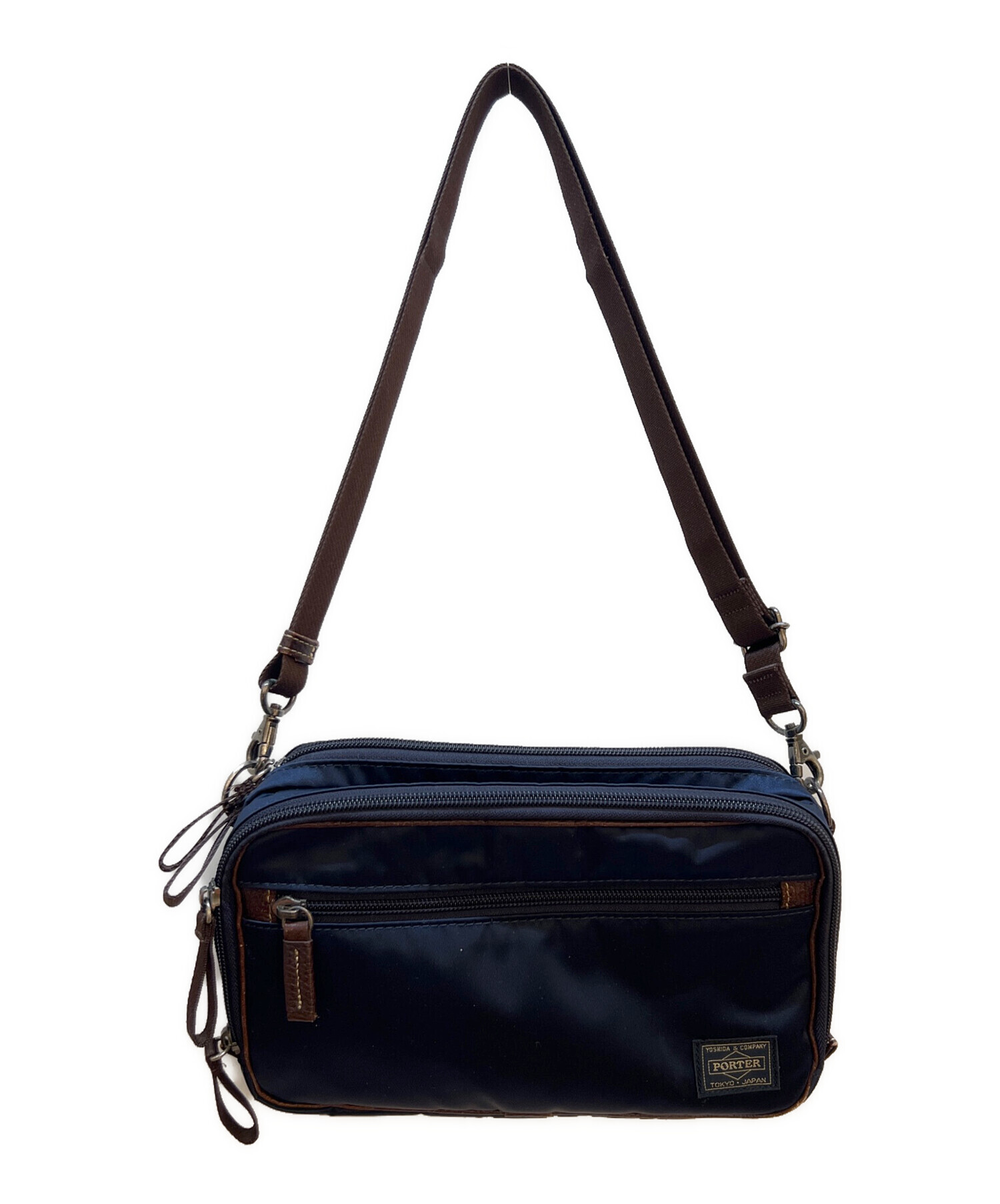 中古・古着通販】PORTER (ポーター) ショルダーバッグ ネイビー