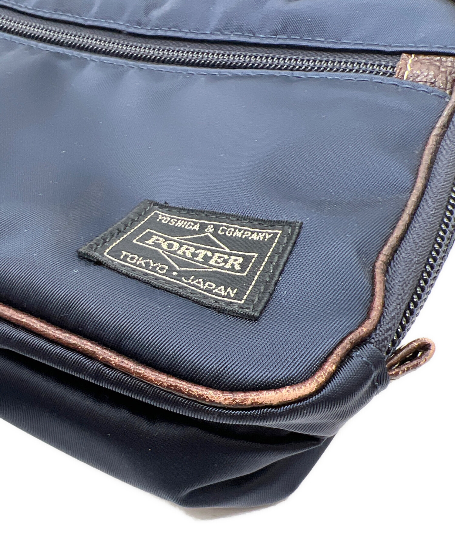 中古・古着通販】PORTER (ポーター) ショルダーバッグ ネイビー