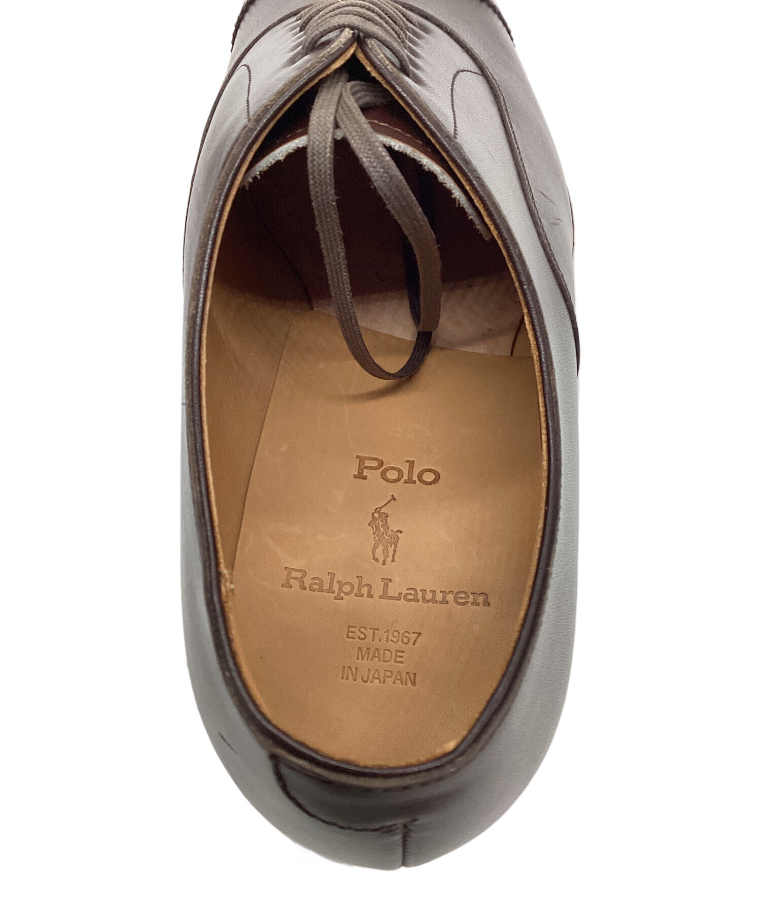 【数回使用程度】ポロラルフローレン プレーントゥ ブラウン 中古・古着通販】POLO RALPH LAUREN (ポロ・ラルフローレン