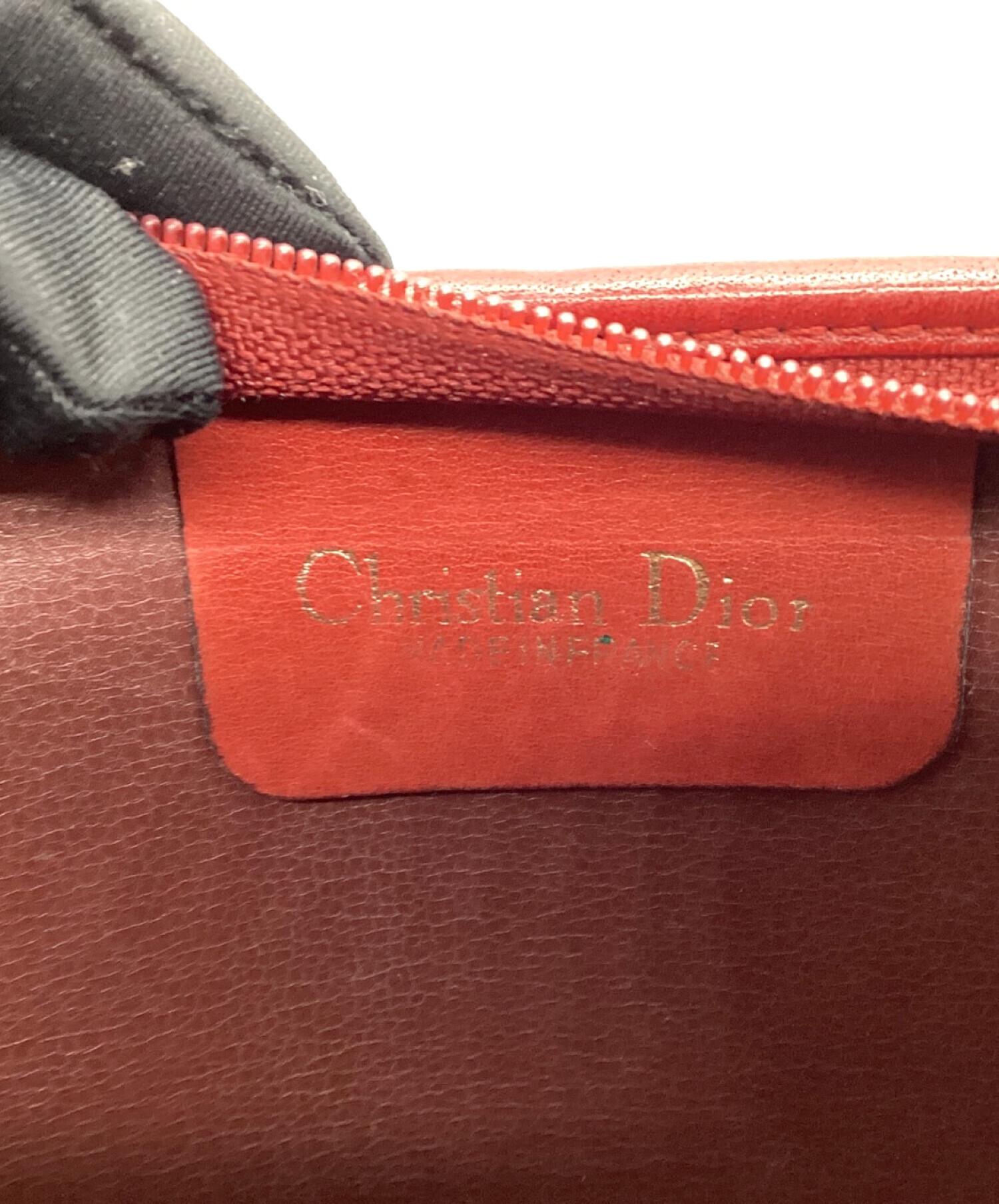 ヴィンテージChristian Dior クラッチバッグ レッド ヴィンテージChristian Dior クラッチバッグ レッド 中古・古着通販