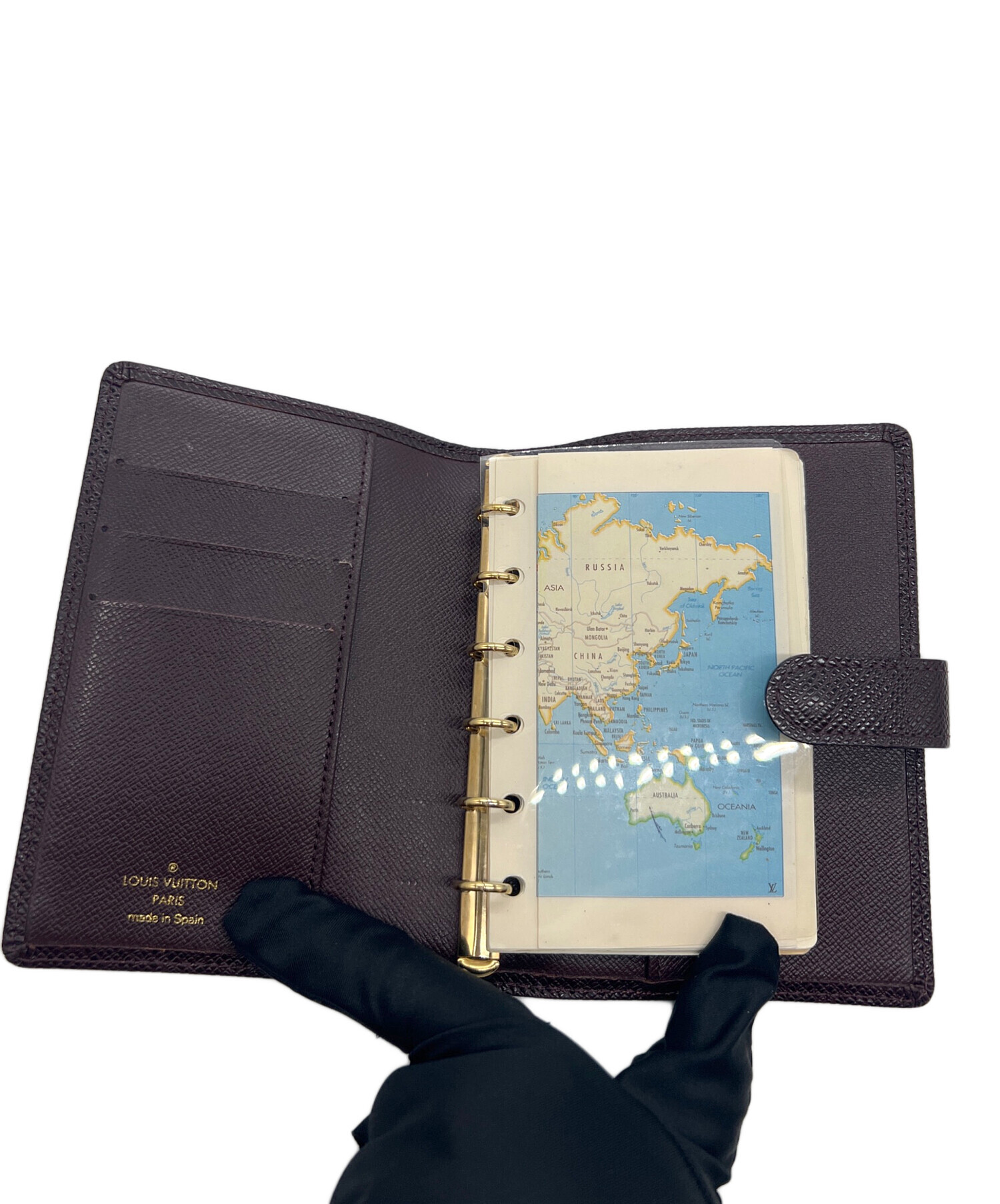 LOUIS VUITTON 手帳 中古・古着通販】LOUIS VUITTON (ルイ ヴィトン) 手帳カバー ブラック