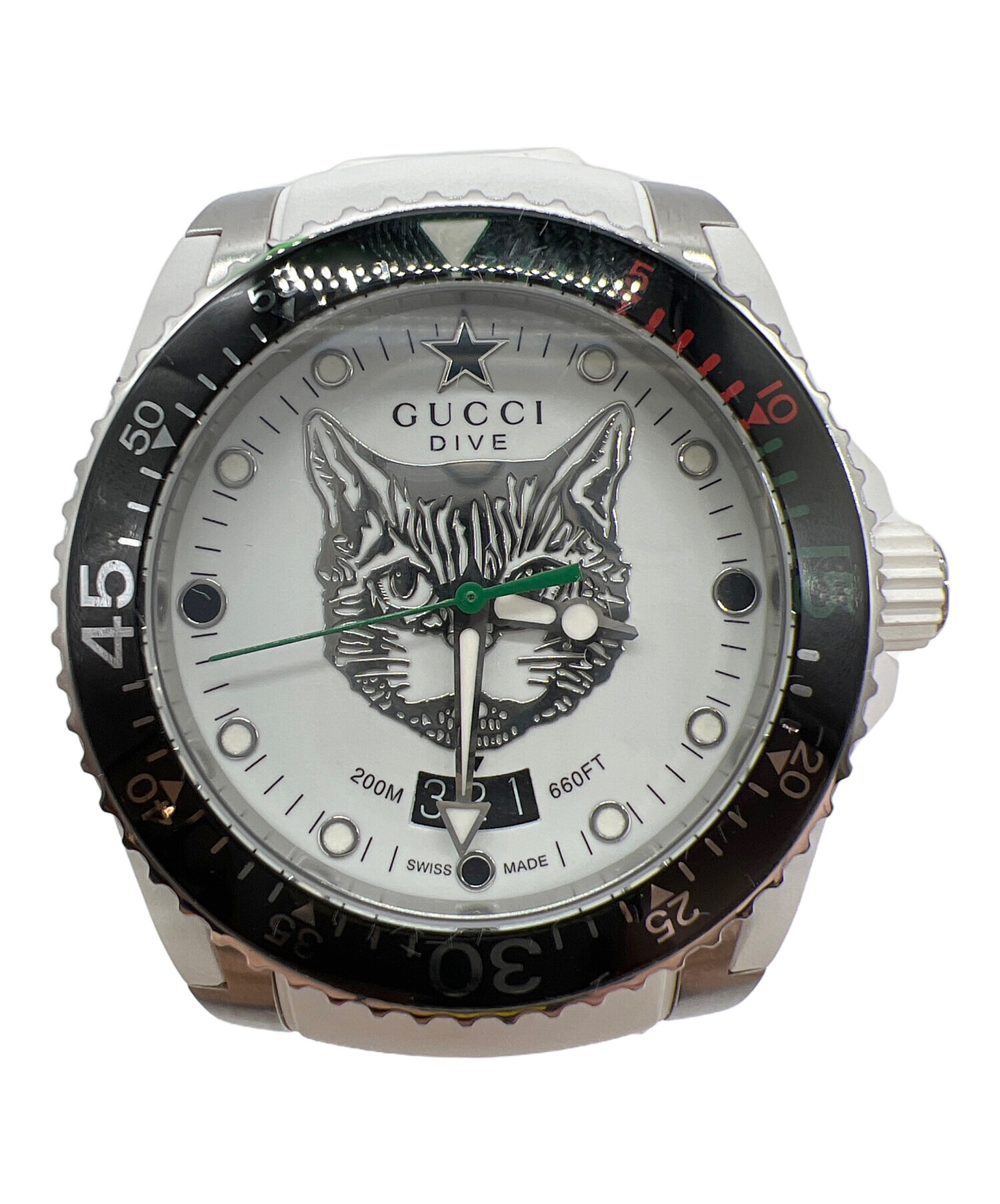 中古・古着通販】GUCCI (グッチ) 腕時計/DIVE ホワイト｜ブランド
