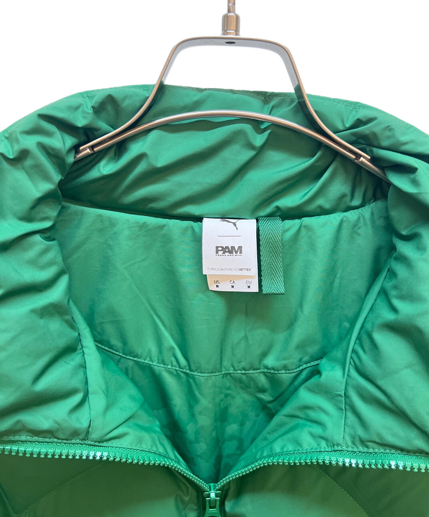 中古・古着通販】PUMA (プーマ) PAM (パム) PUFFER JACKET グリーン