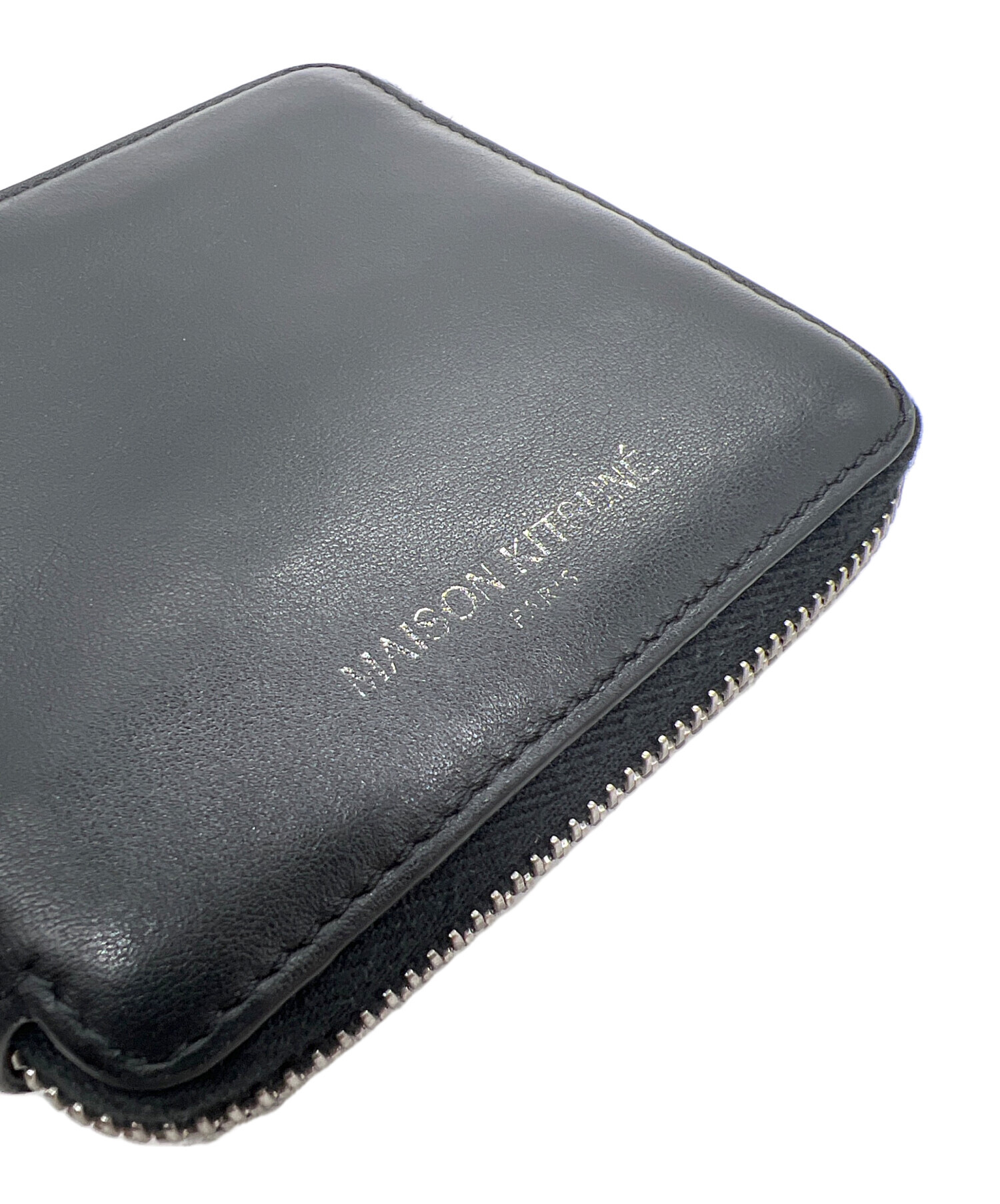 中古・古着通販】maison kitsune (メゾンキツネ) 2つ折り財布 ブラック
