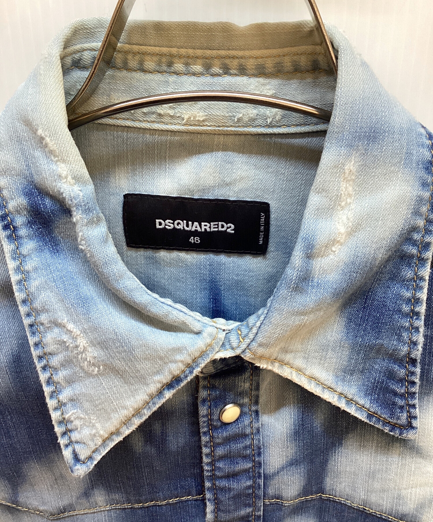 中古・古着通販】DSQUARED2 (ディースクエアード) 長袖シャツ ブルー