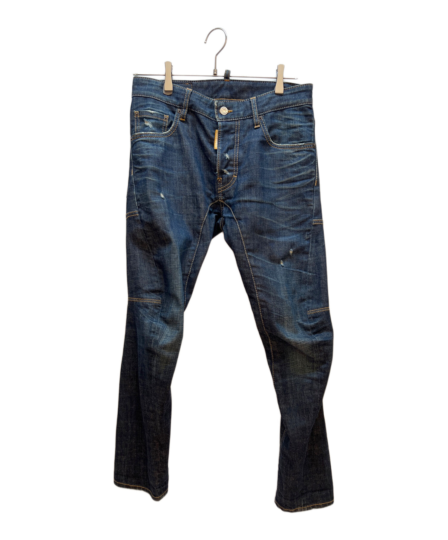 DSQUARED2 ダークブルーデニムパンツ 42 中古・古着通販】DSQUARED2 (ディースクエアード) デニムパンツ