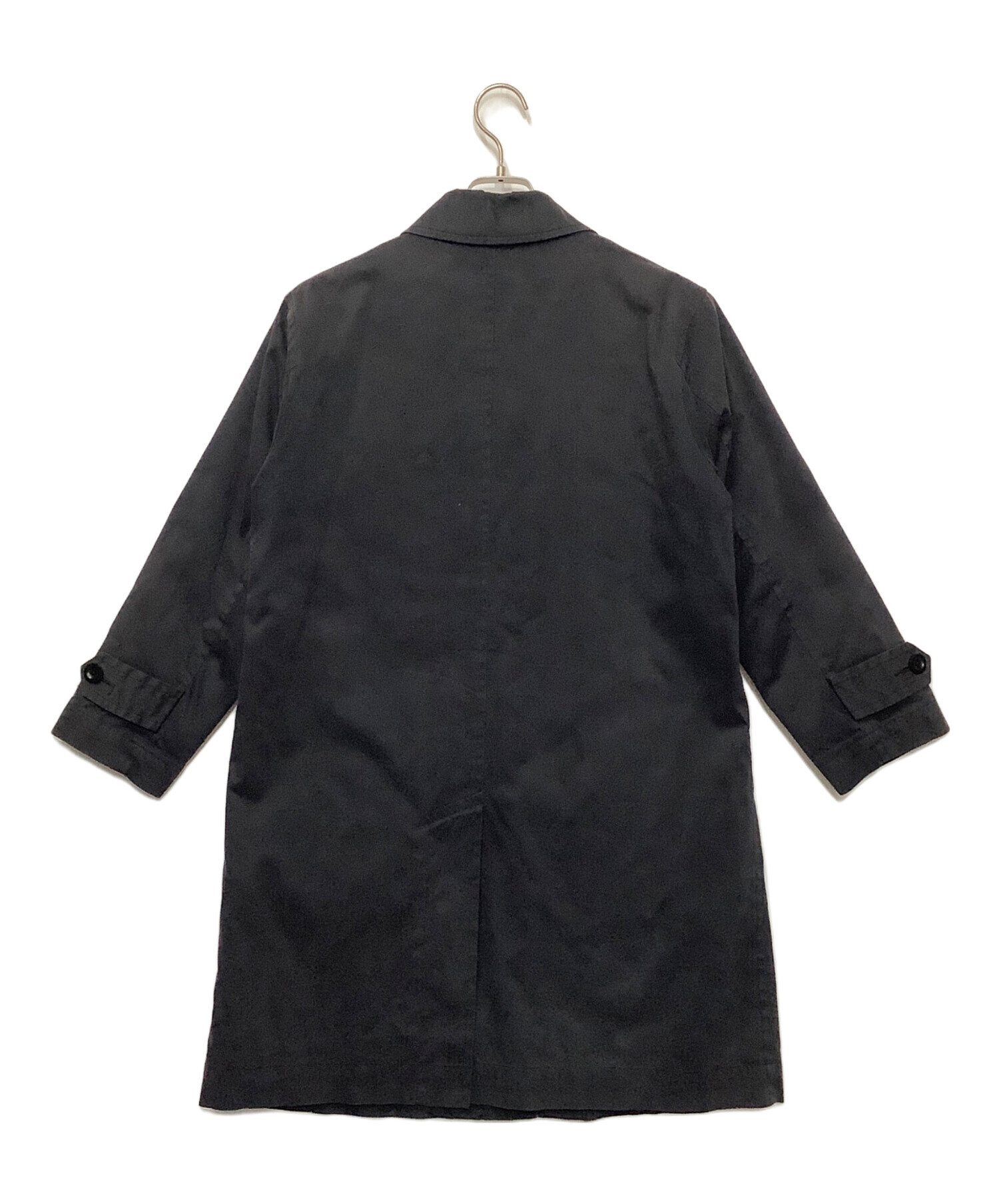中古・古着通販】MHL (エムエイチエル) ステンカラーコート ブラック