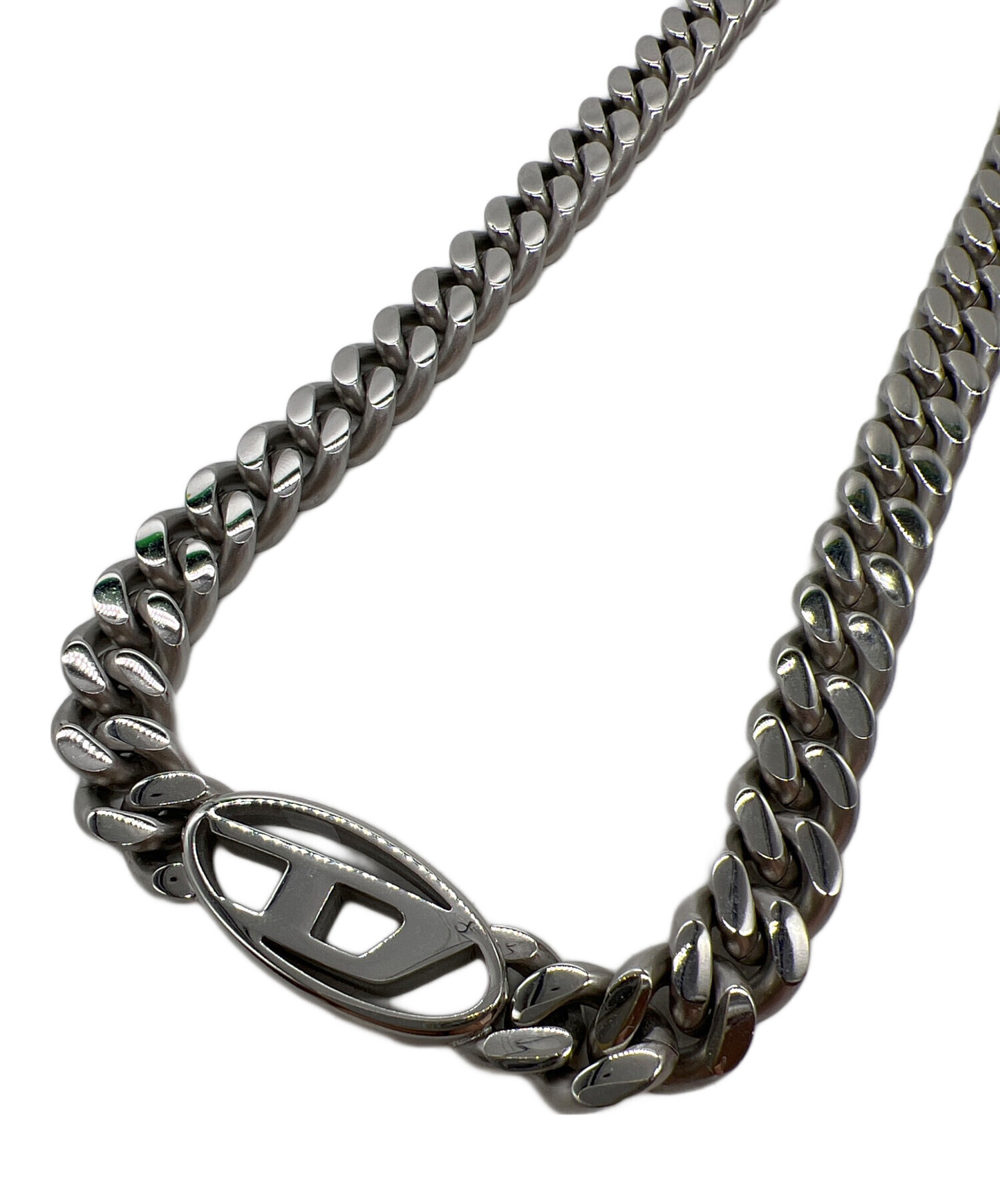 古*h様 DIESEL シルバーチェーンネックレス 中古・古着通販】DIESEL (ディーゼル) チェーンネックレス シルバー