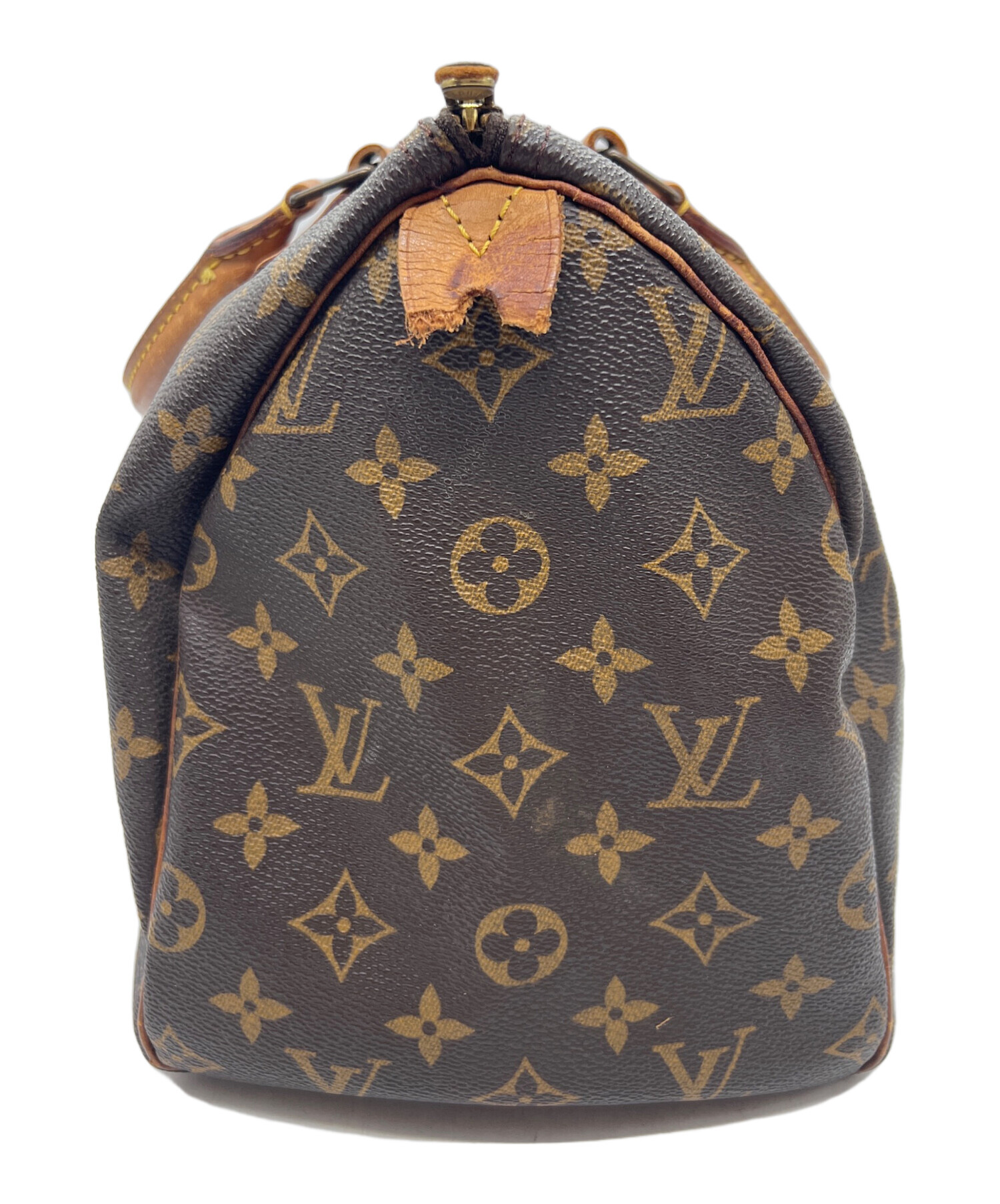 LOUIS VUITTON ダークブラウン ハンドバッグ 中古・古着通販】LOUIS VUITTON (ルイ ヴィトン) ハンドバッグ