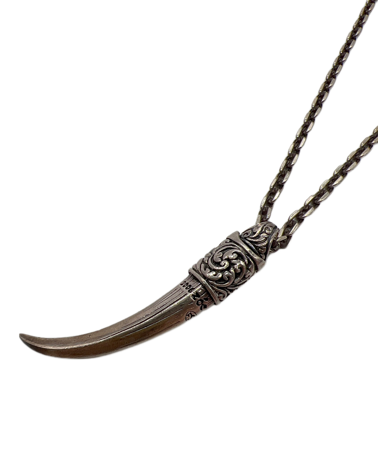 廃盤品　ZOCALO ソカロ　ダガーネックレス　スカル 中古・古着通販】ZOCALO (ソカロ) ネックレス シルバー｜ブランド