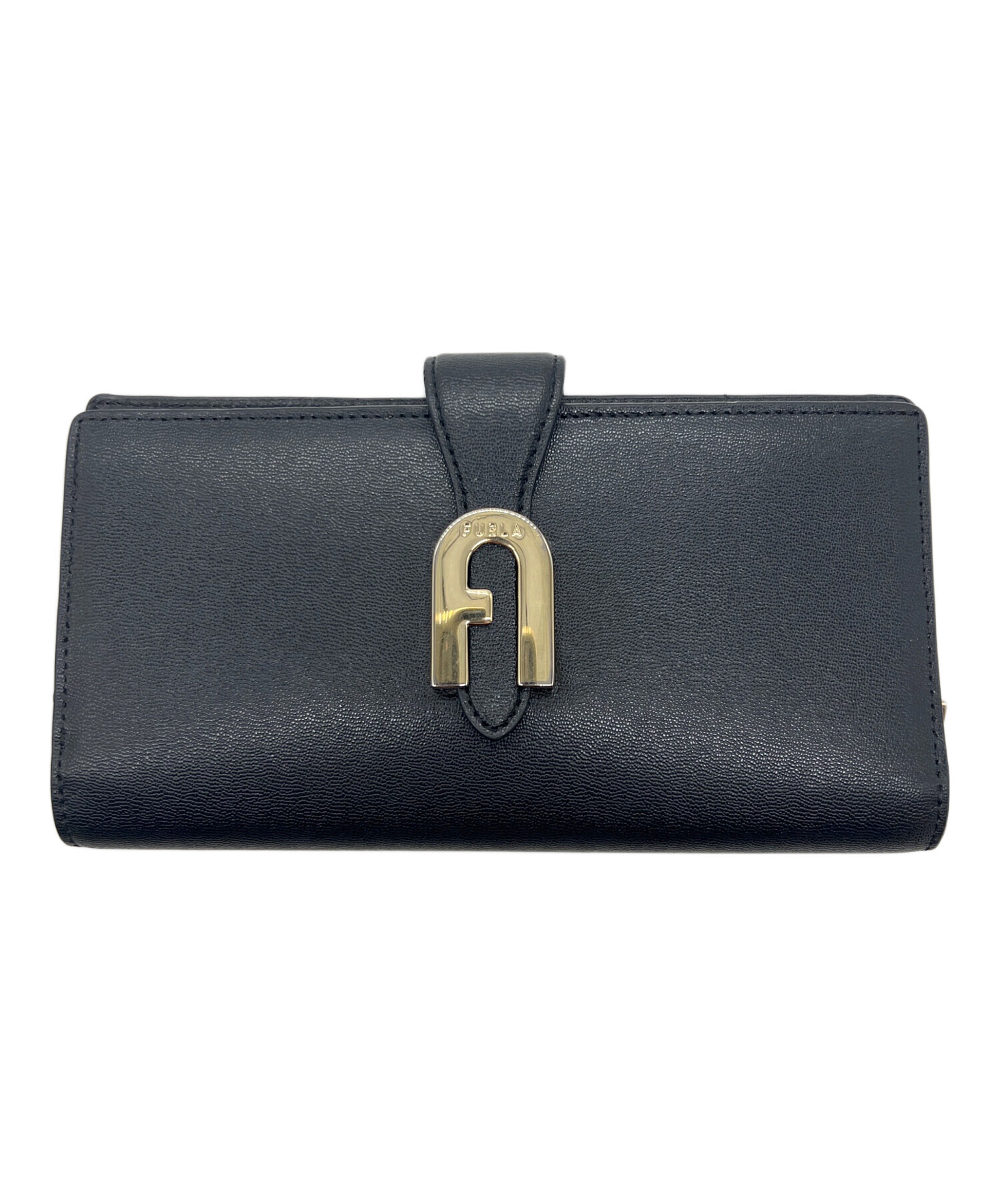 中古・古着通販】FURLA (フルラ) 長財布 ブラック｜ブランド・古着通販