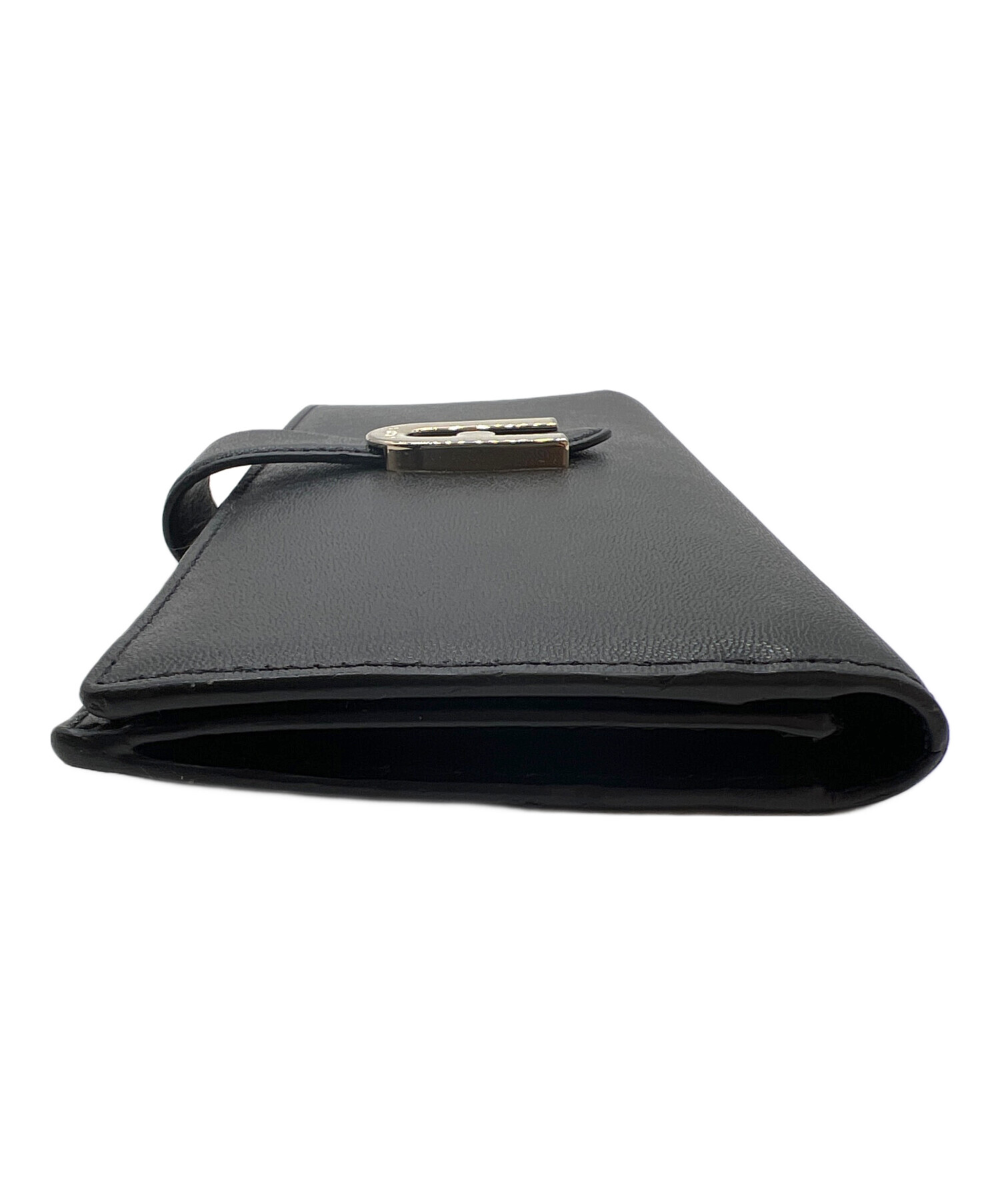 【新品未使用】FURLA ブラック レザー 長財布 中古・古着通販】FURLA (フルラ) 長財布 ブラック｜ブランド・古着通販