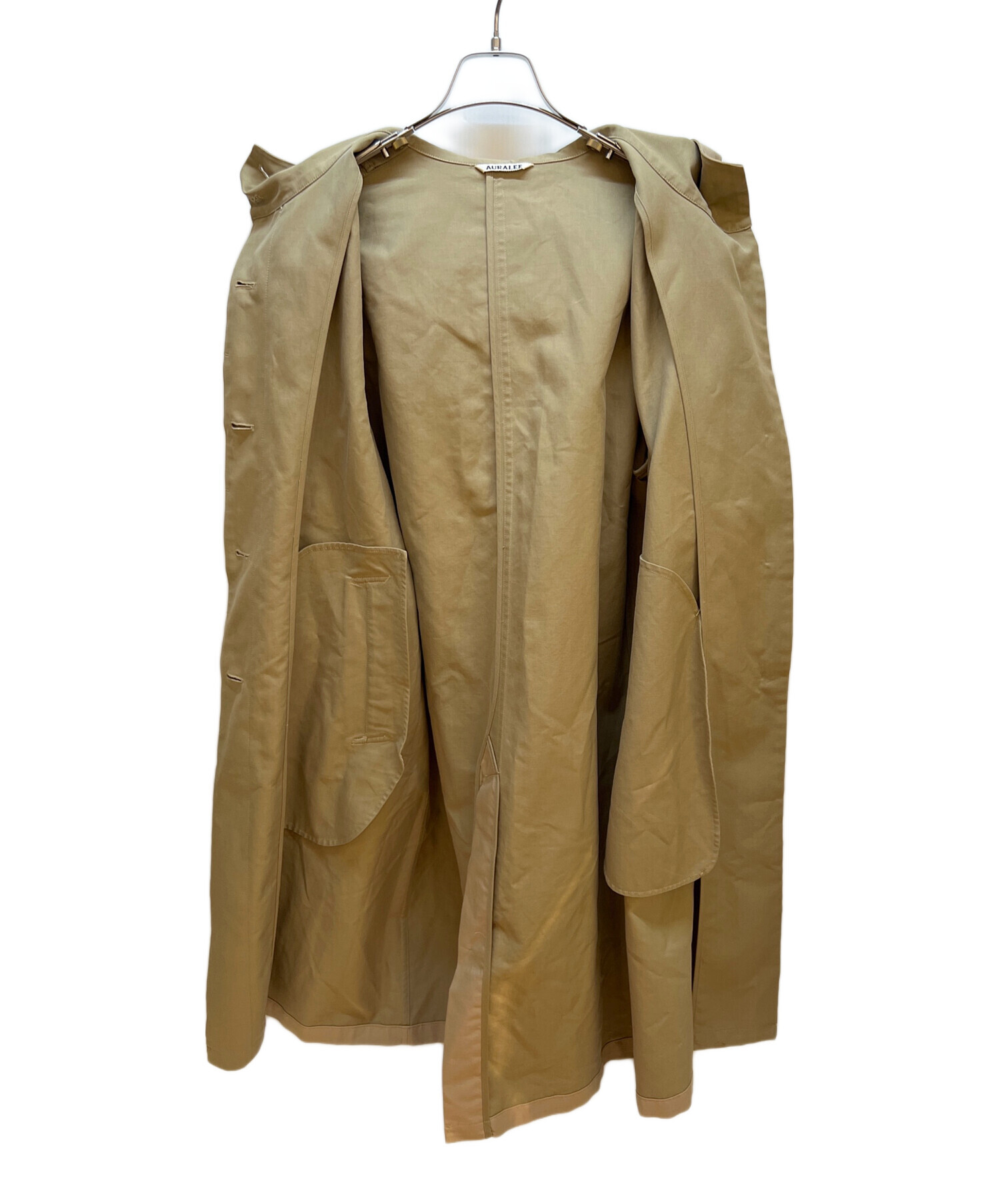 中古・古着通販】AURALEE (オーラリー) フーデッドコート ベージュ