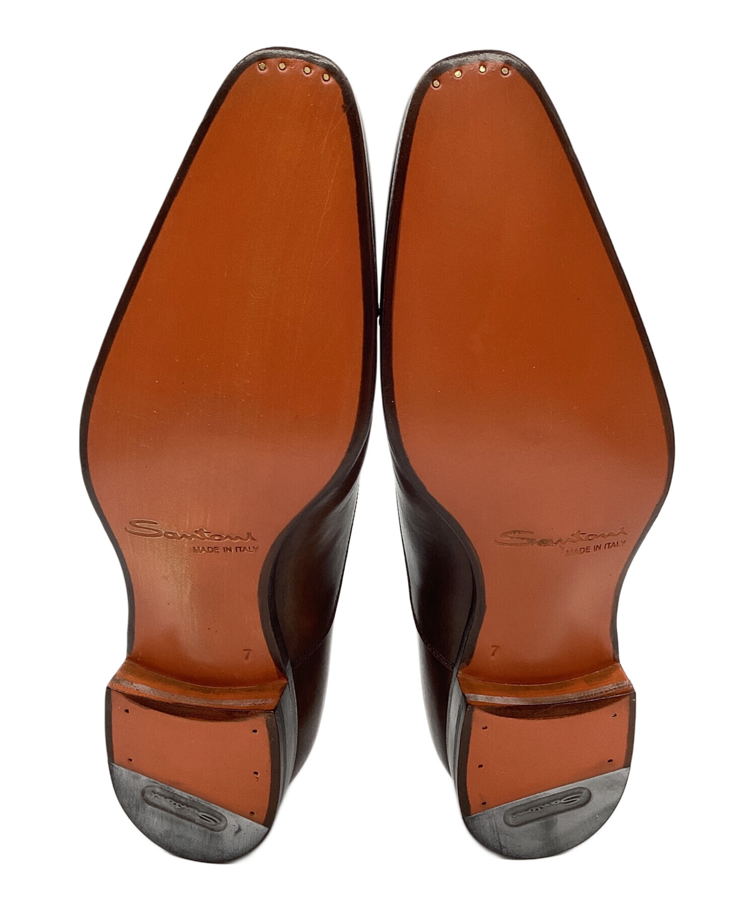 中古・古着通販】Santoni (サントーニ) レザーシューズ ブラウン 