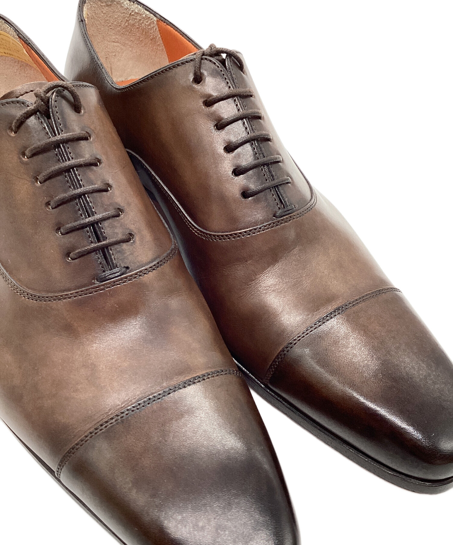 中古・古着通販】Santoni (サントーニ) レザーシューズ ブラウン 
