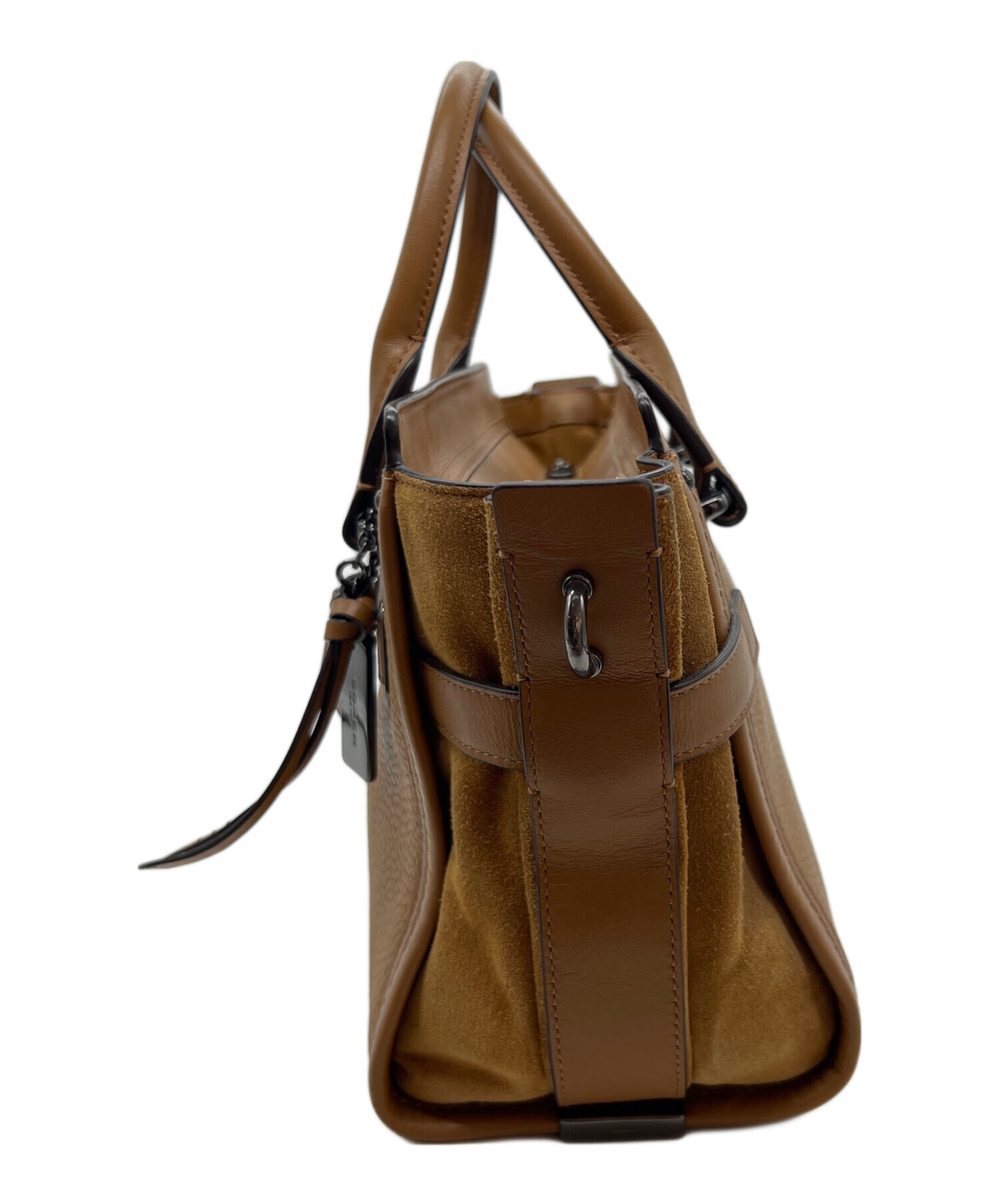 中古・古着通販】COACH (コーチ) 2WAYバッグ ブラウン｜ブランド・古着