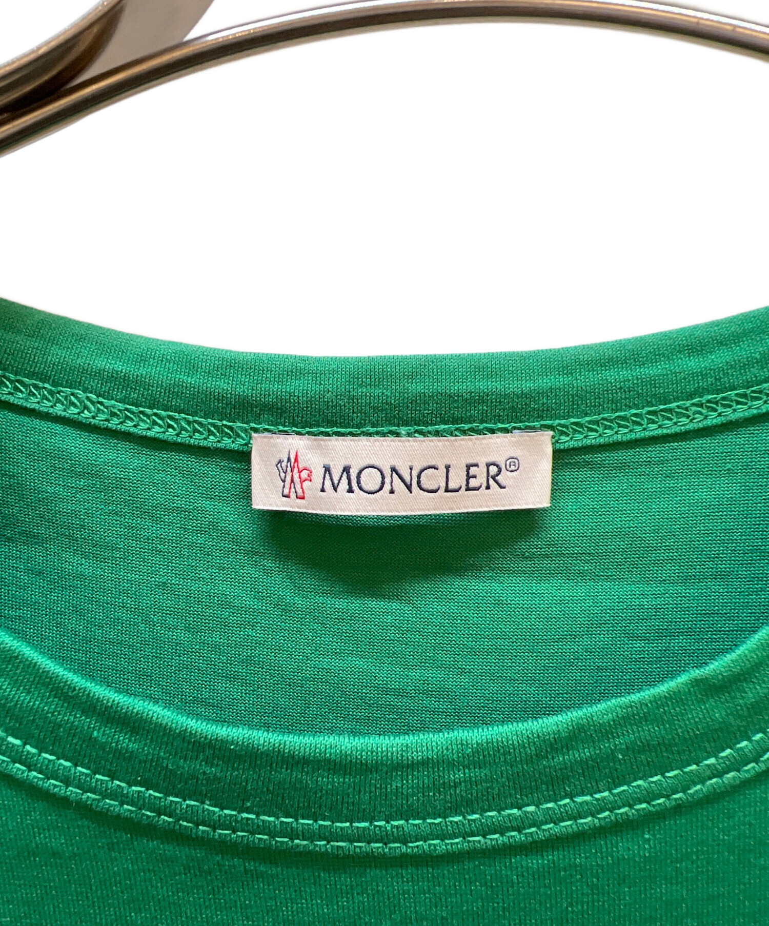 中古・古着通販】MONCLER (モンクレール) 半袖カットソー グリーン