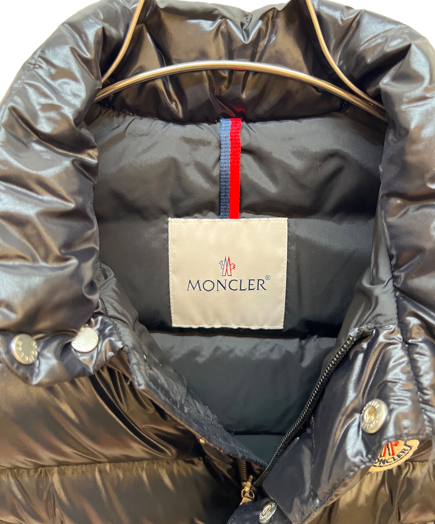 中古・古着通販】MONCLER (モンクレール) ダウンベスト ブラック 