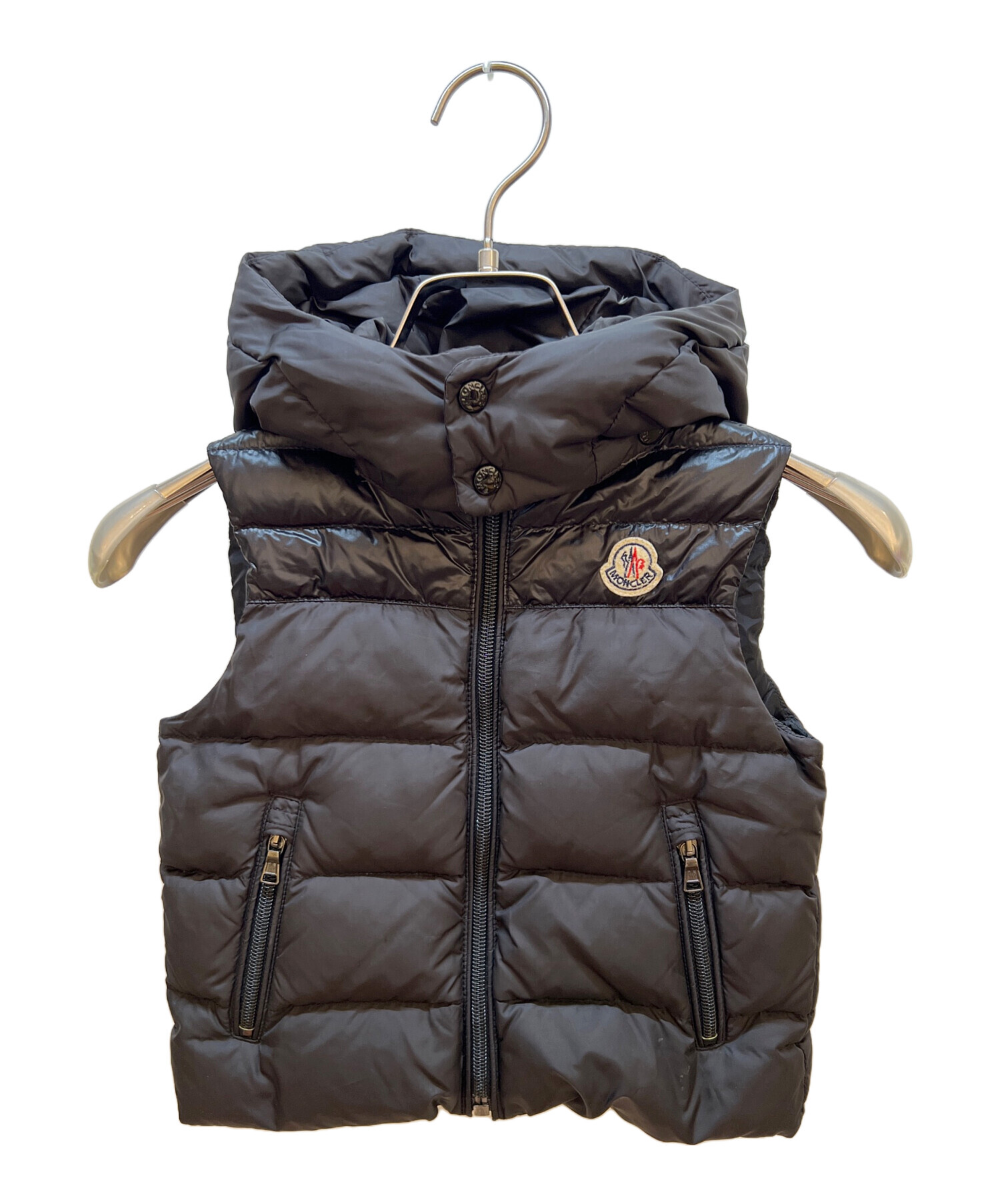 中古・古着通販】MONCLER (モンクレール) ダウンベスト ブラック 
