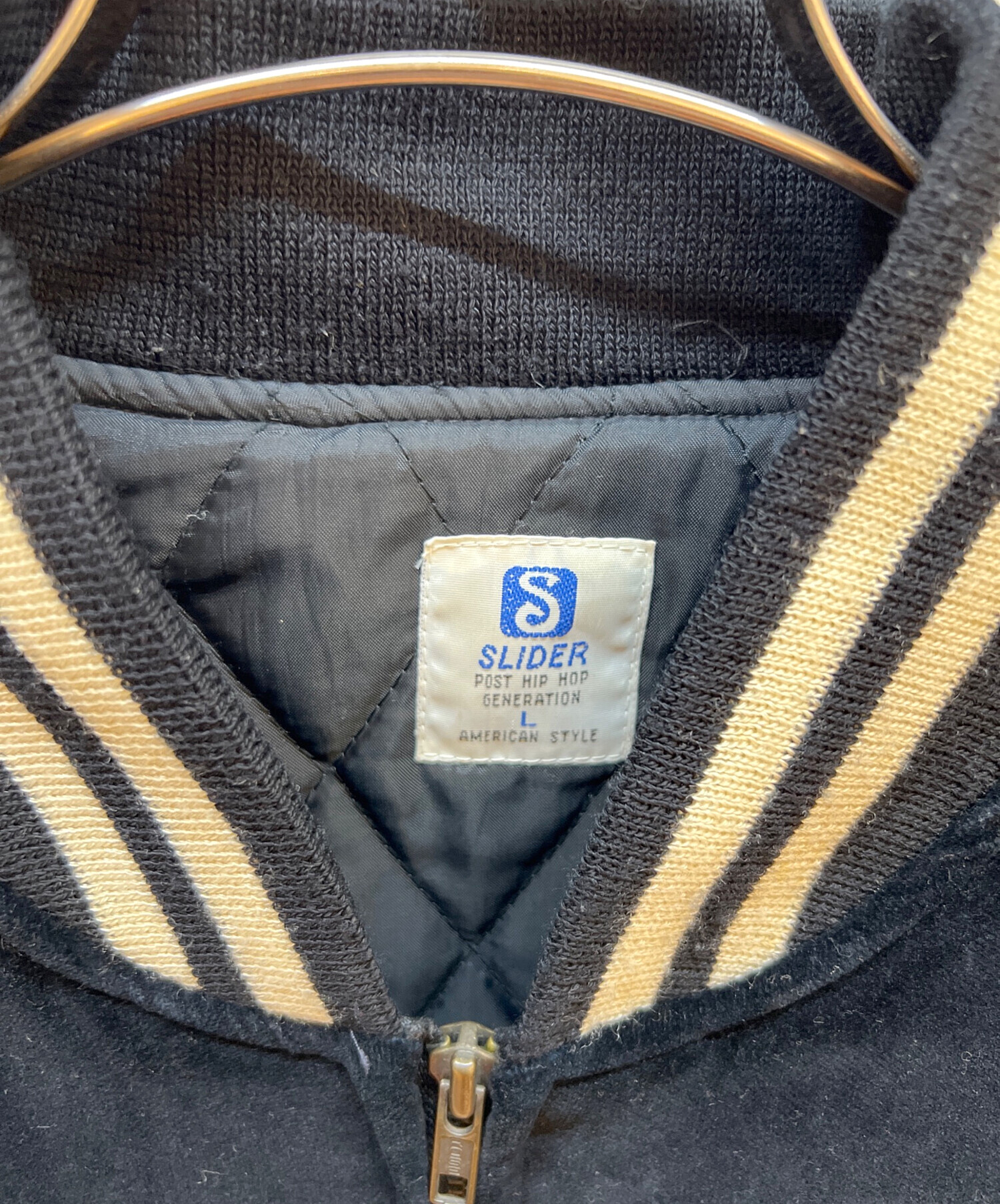 中古・古着通販】SLIDER (スライダー) ベロアスカジャン ブラック