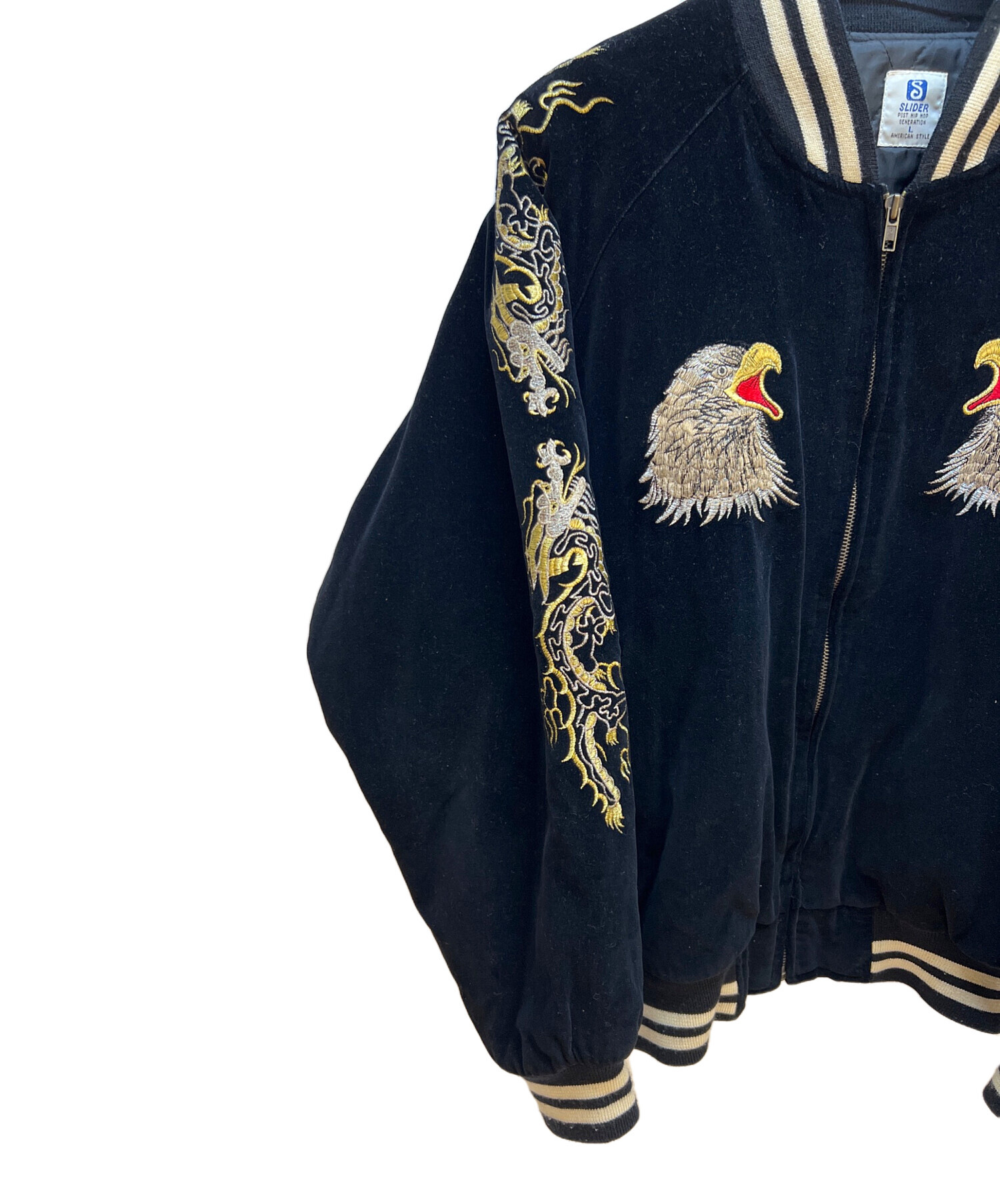 中古・古着通販】SLIDER (スライダー) ベロアスカジャン ブラック