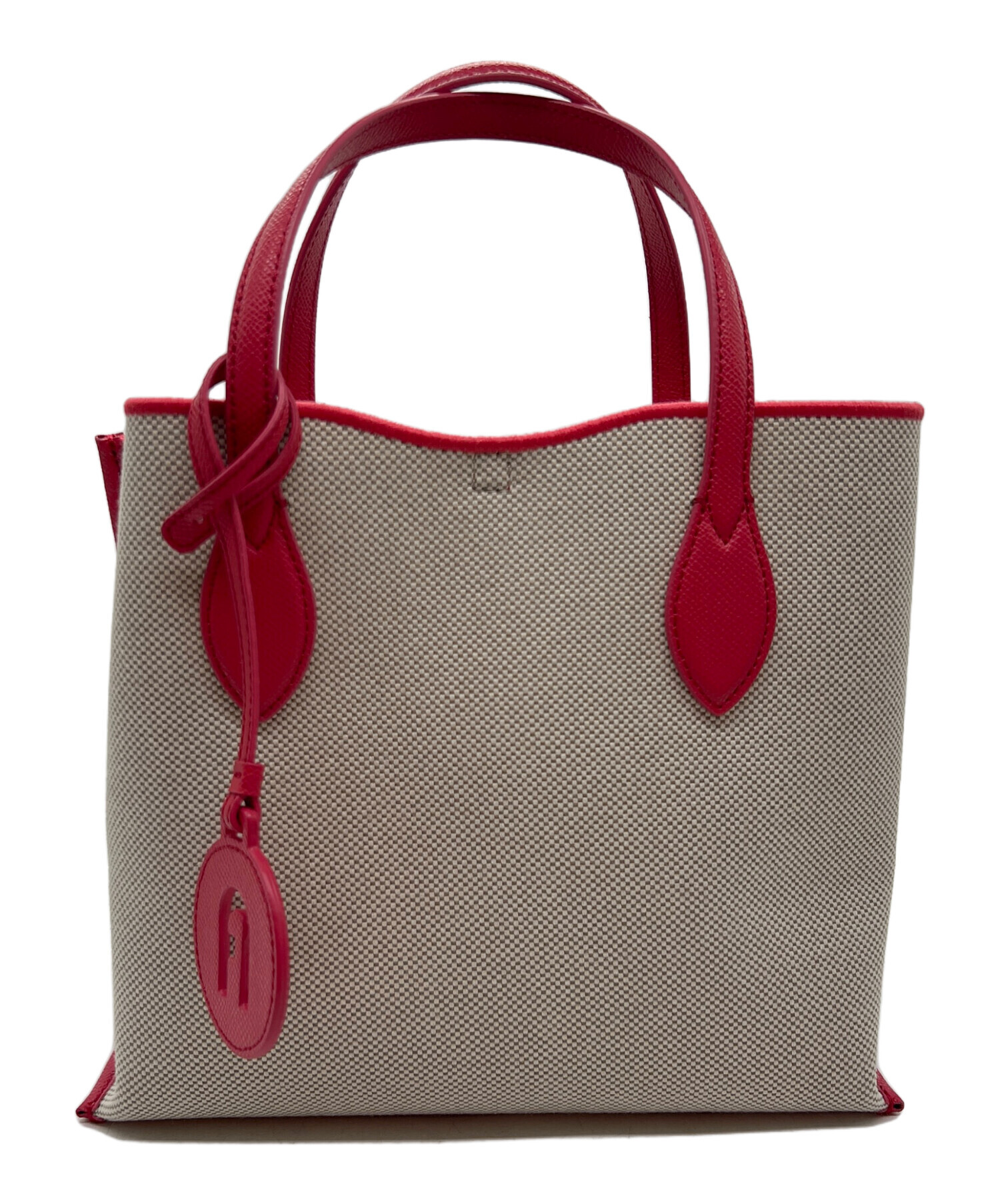 中古・古着通販】FURLA (フルラ) ハンドバッグ ベージュ×ピンク 