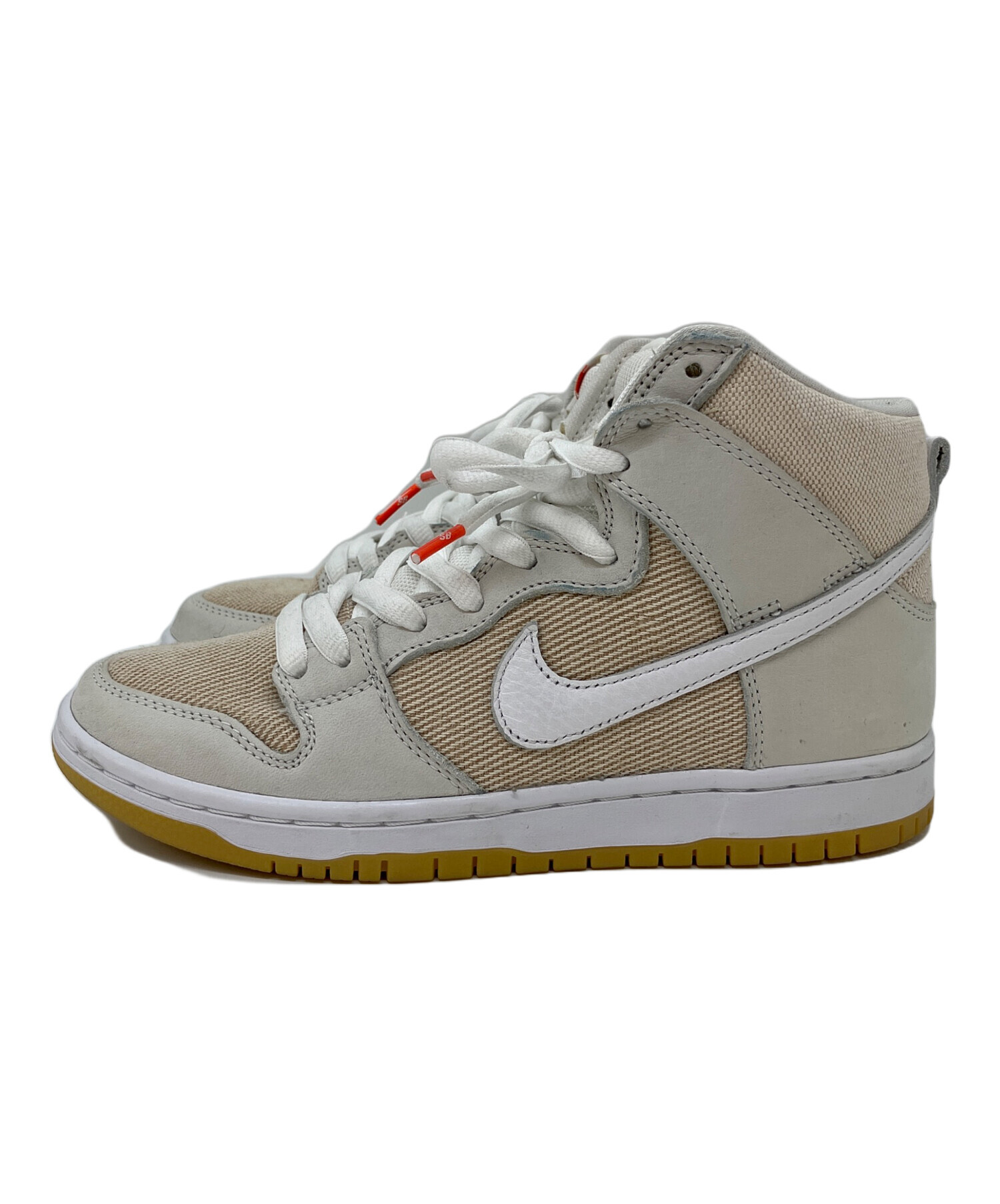 中古・古着通販】NIKE (ナイキ) SB DUNK HI PRO ISO グレー×ベージュ 