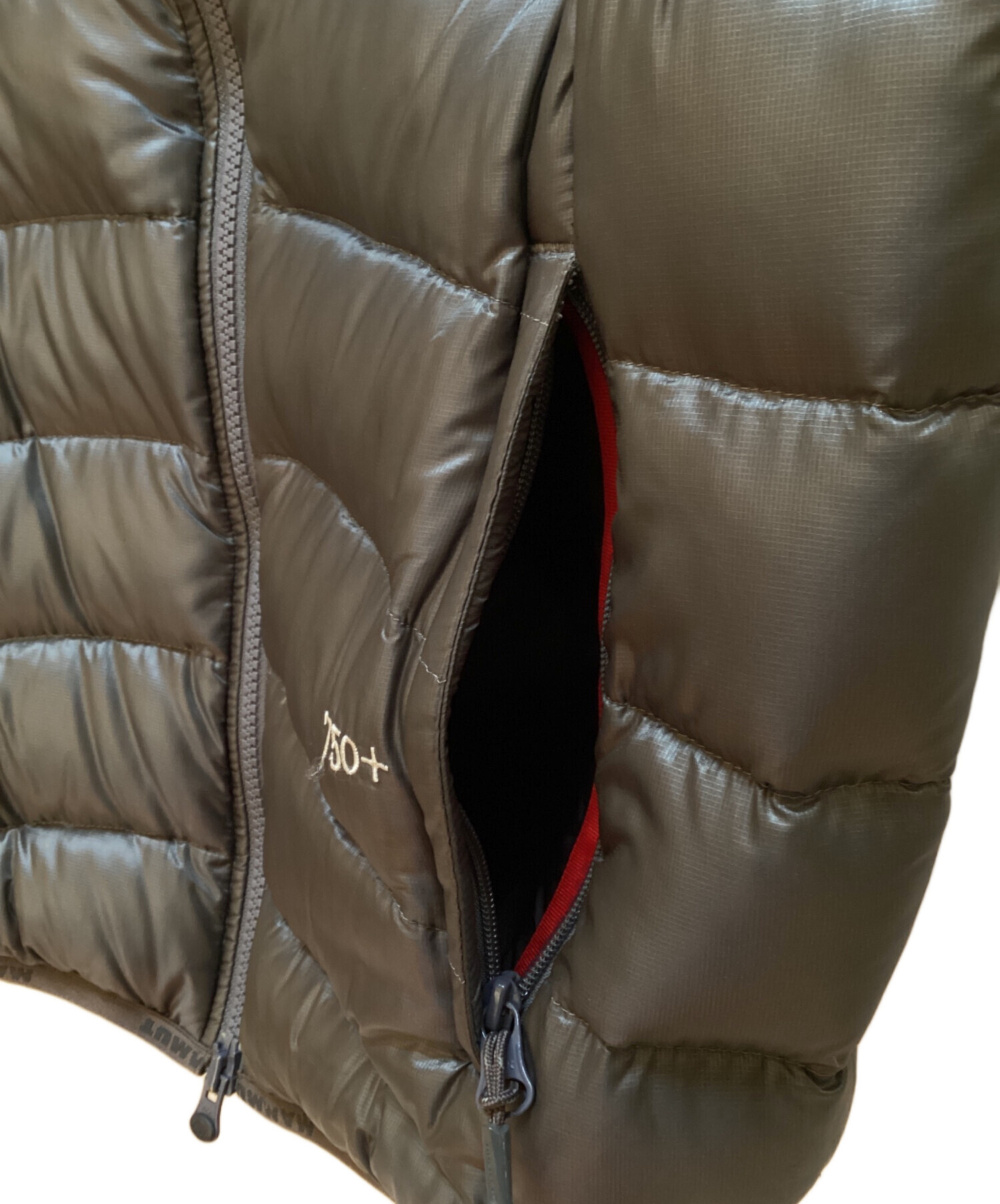 MAMMUT マムート ダウンジャケット/ダウンベスト M カーキ 【古着】【中古】 中古・古着通販】MAMMUT (マムート) ダウンベスト グレー サイズ:M