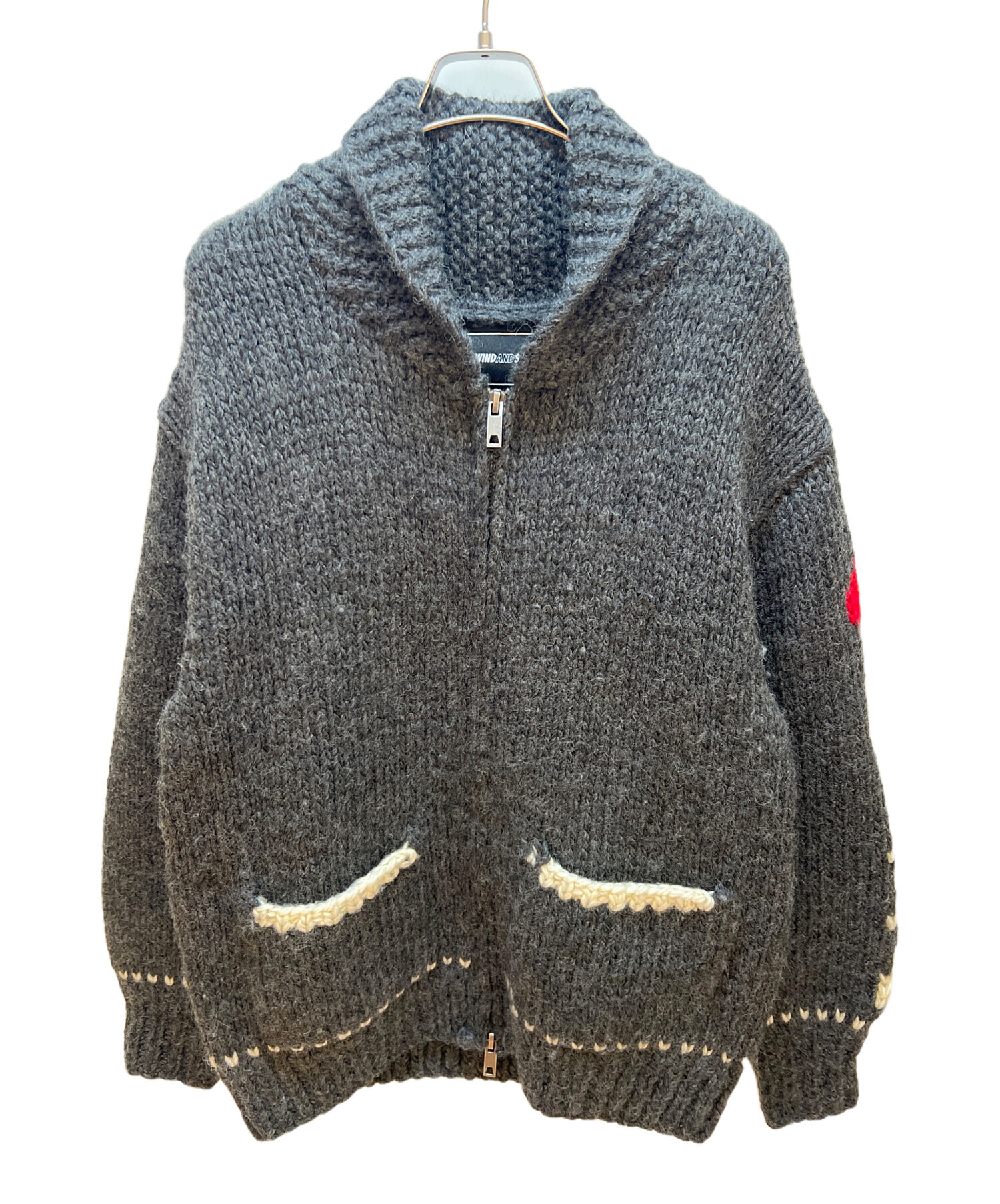 ウィンダンシー　カーディガン 中古・古着通販】WIND AND SEA (ウィンダンシー) カウチンニット