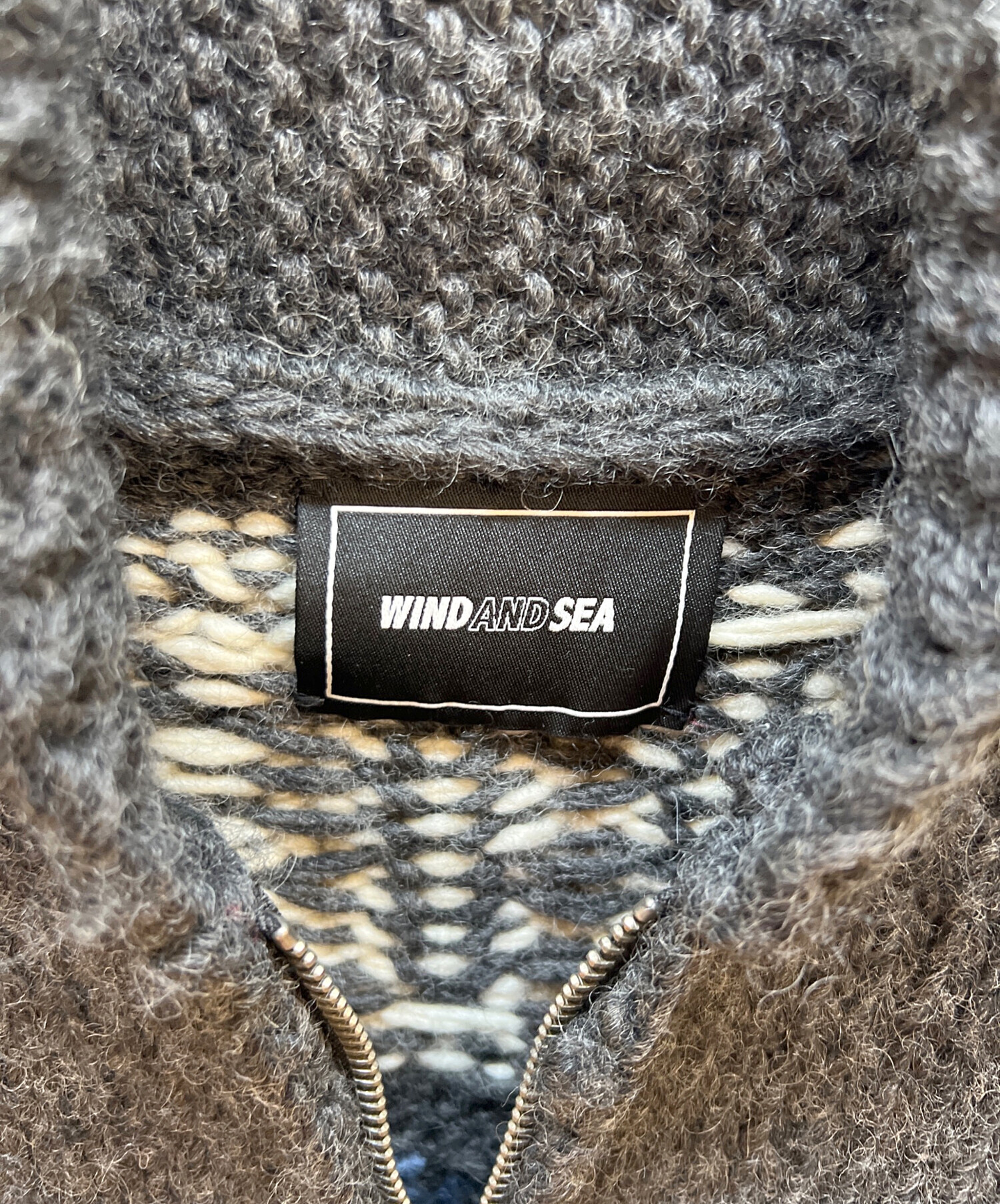 中古・古着通販】WIND AND SEA (ウィンダンシー) カウチンニット