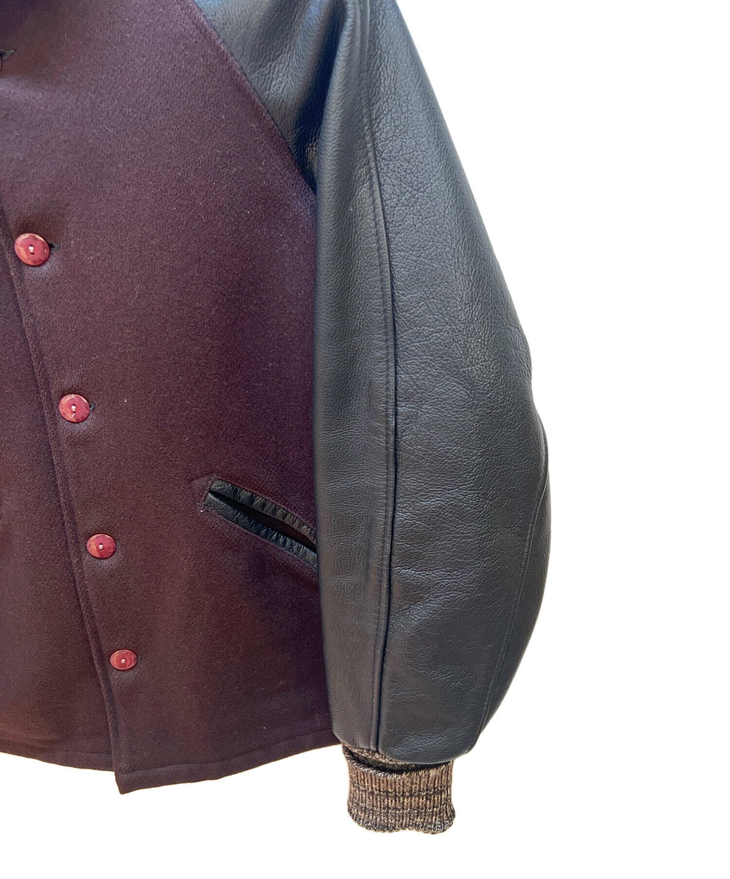 SKOOKUM スクーカム　白タグ　スタジャン ブラック 38 中古　値引❌ SKOOKUM スタジャン ブラック 38 中古・古着通販】SKOOKUM (スクーカム