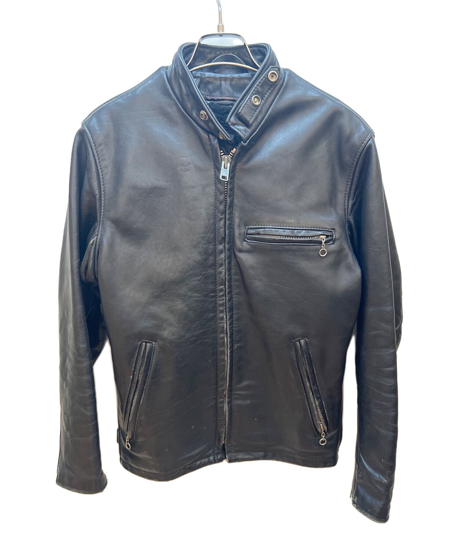 中古・古着通販】Schott (ショット) レザージャケット ブラック サイズ