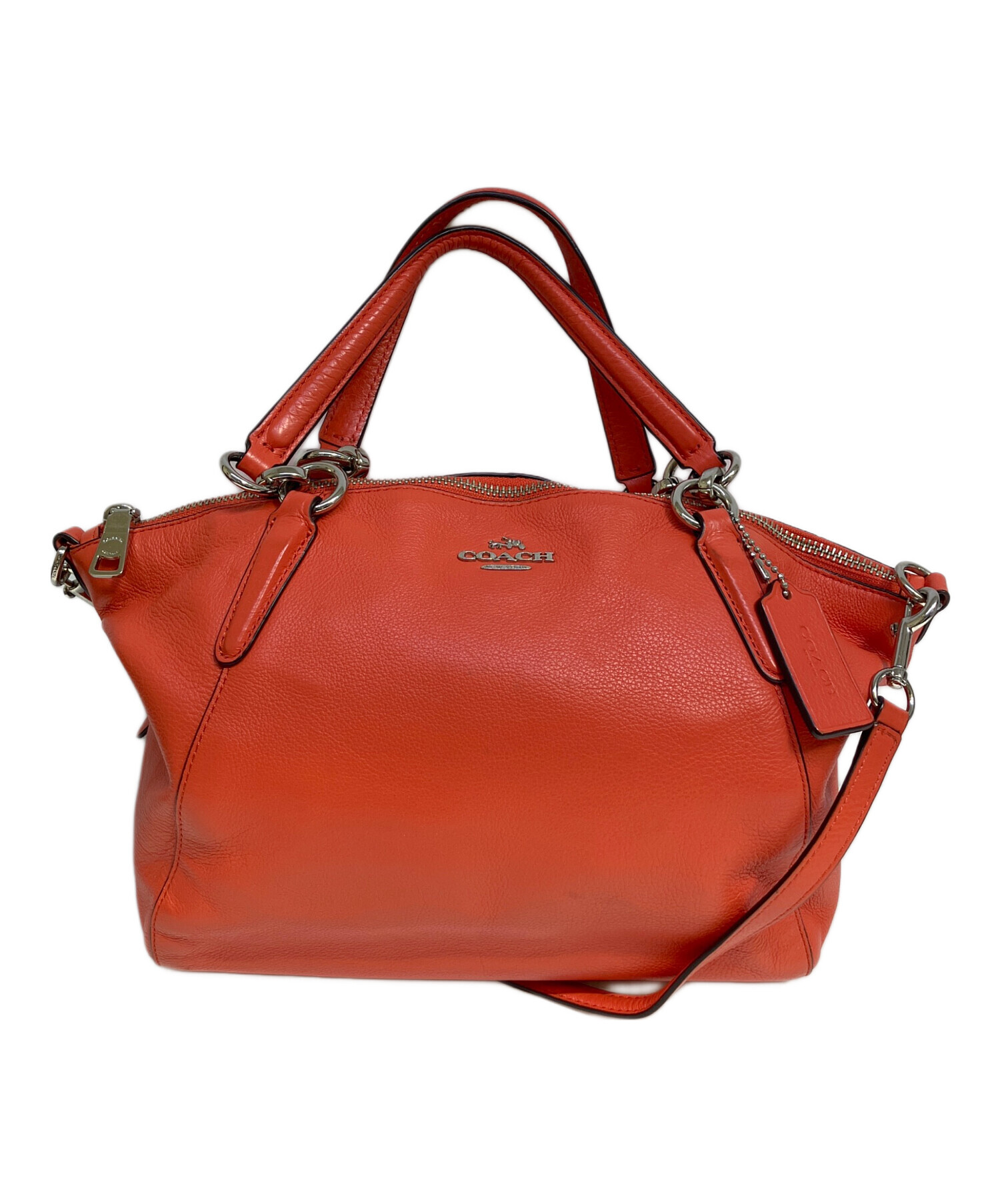 中古・古着通販】COACH (コーチ) 2WAYショルダーバッグ オレンジ 