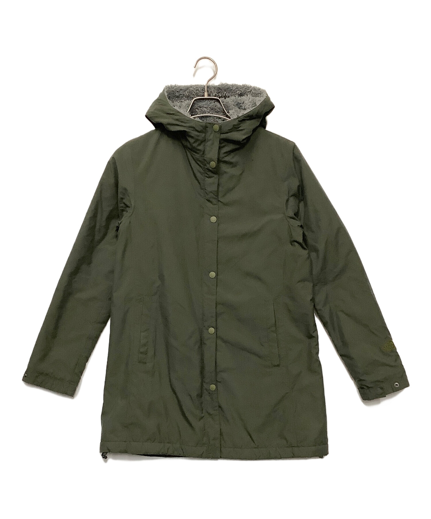 ほぼ試着のみ 秋冬THE NORTH FACE カーキ フード付きジャケット 中古・古着通販】THE NORTH FACE (ザ ノース フェイス) フーデッド